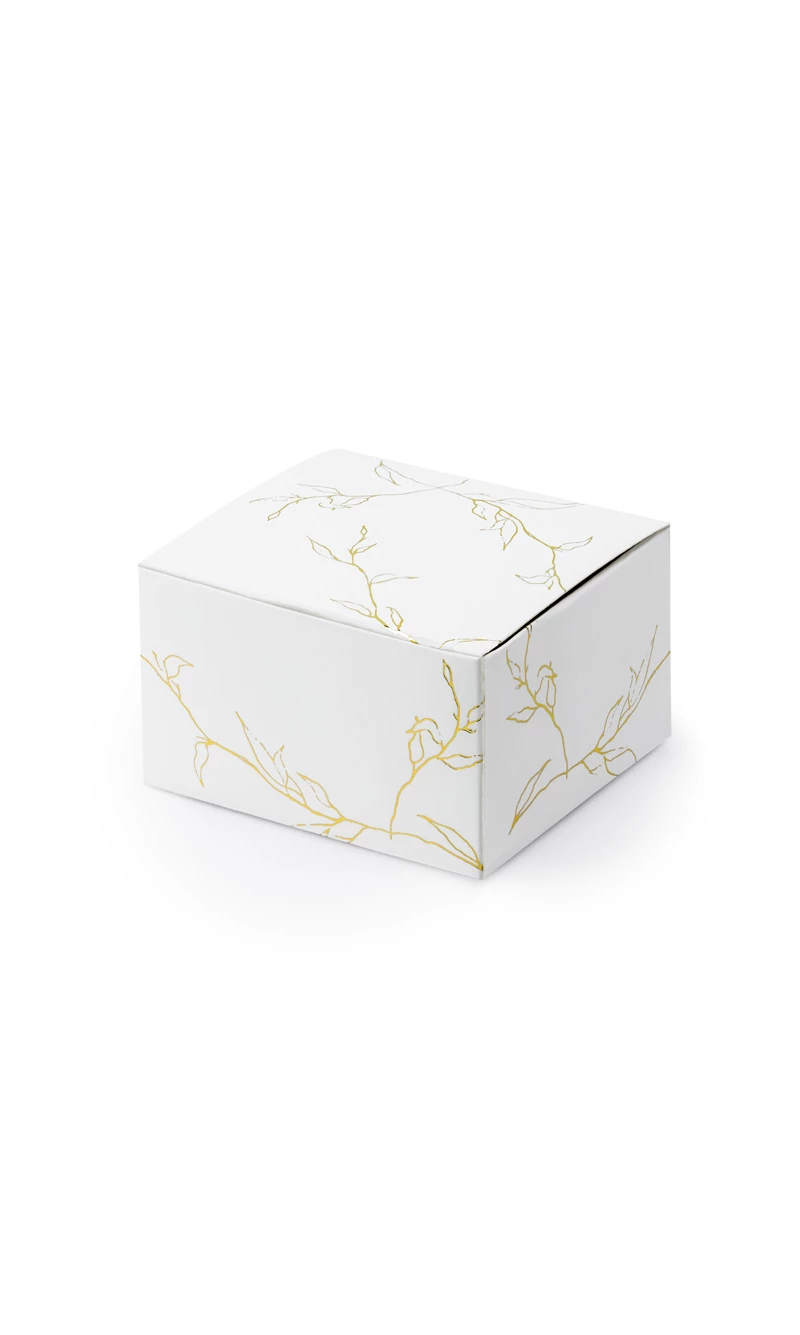 Boxes Branches White 6x3.5x5.5cm (1pkt / 10pc)