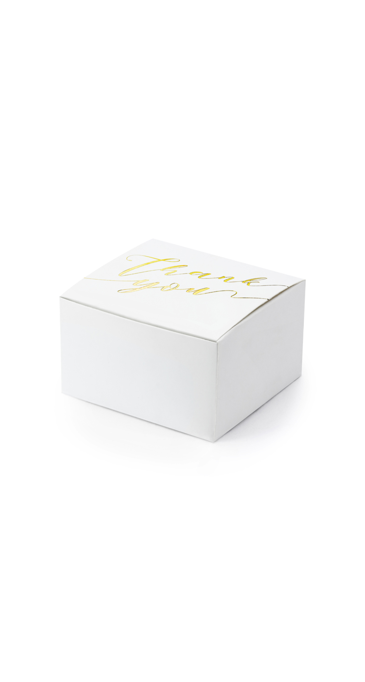 Boxes Thank You White 6x3.5x5.5cm (1pkt / 10pc)
