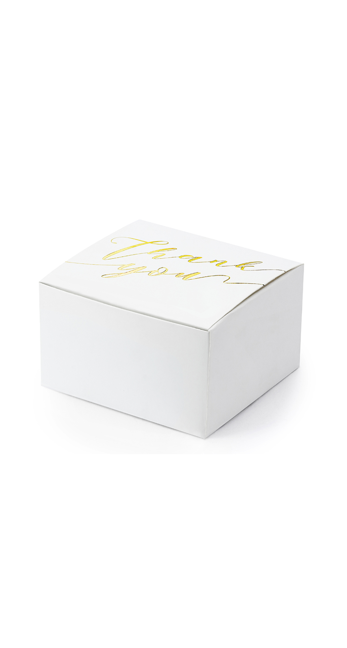 Boxes Thank You White 6x3.5x5.5cm (1pkt / 10pc) - Image 2