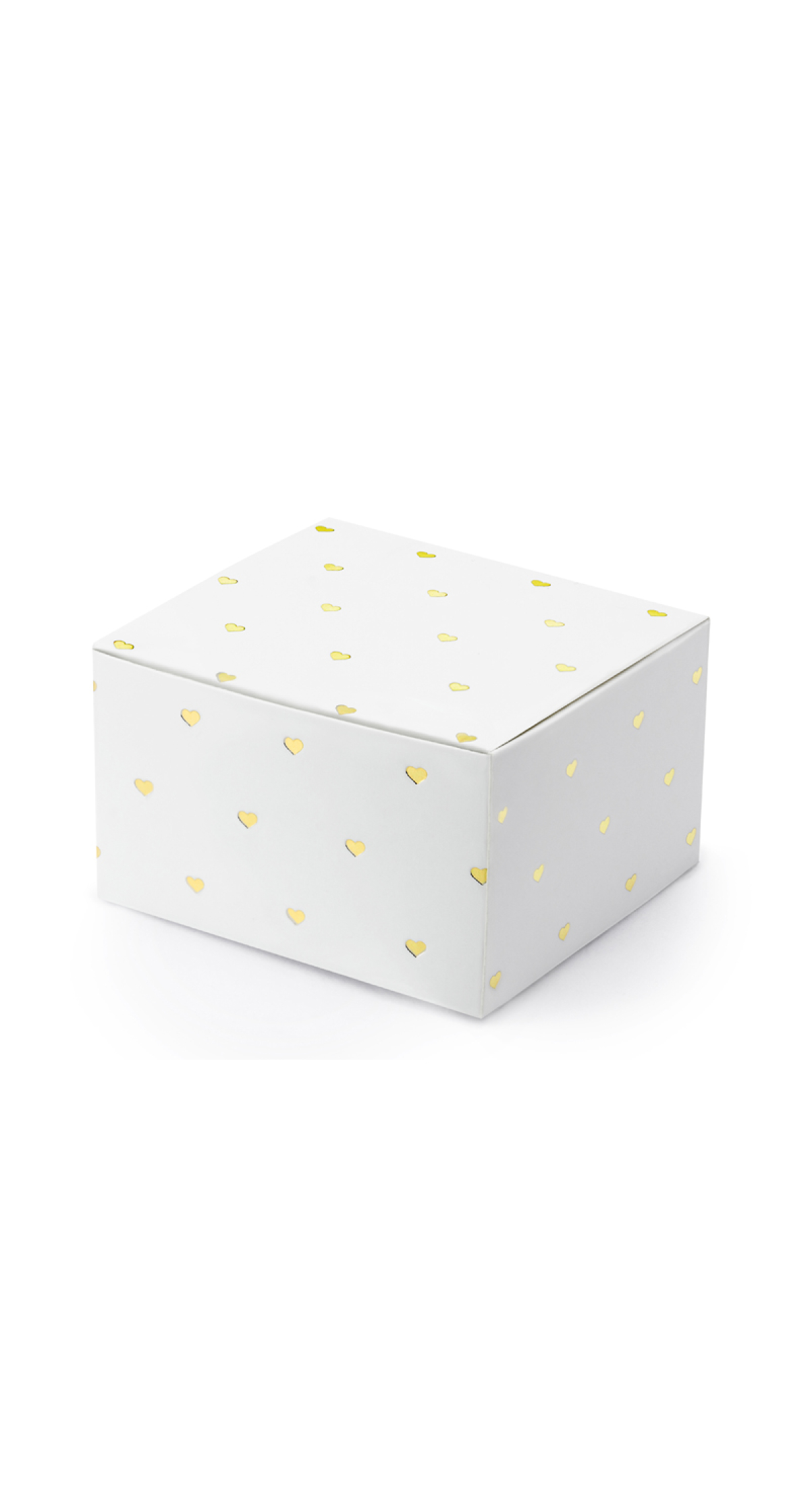 Boxes Hearts White 6x3.5x5.5cm (1pkt / 10pc) - Image 2