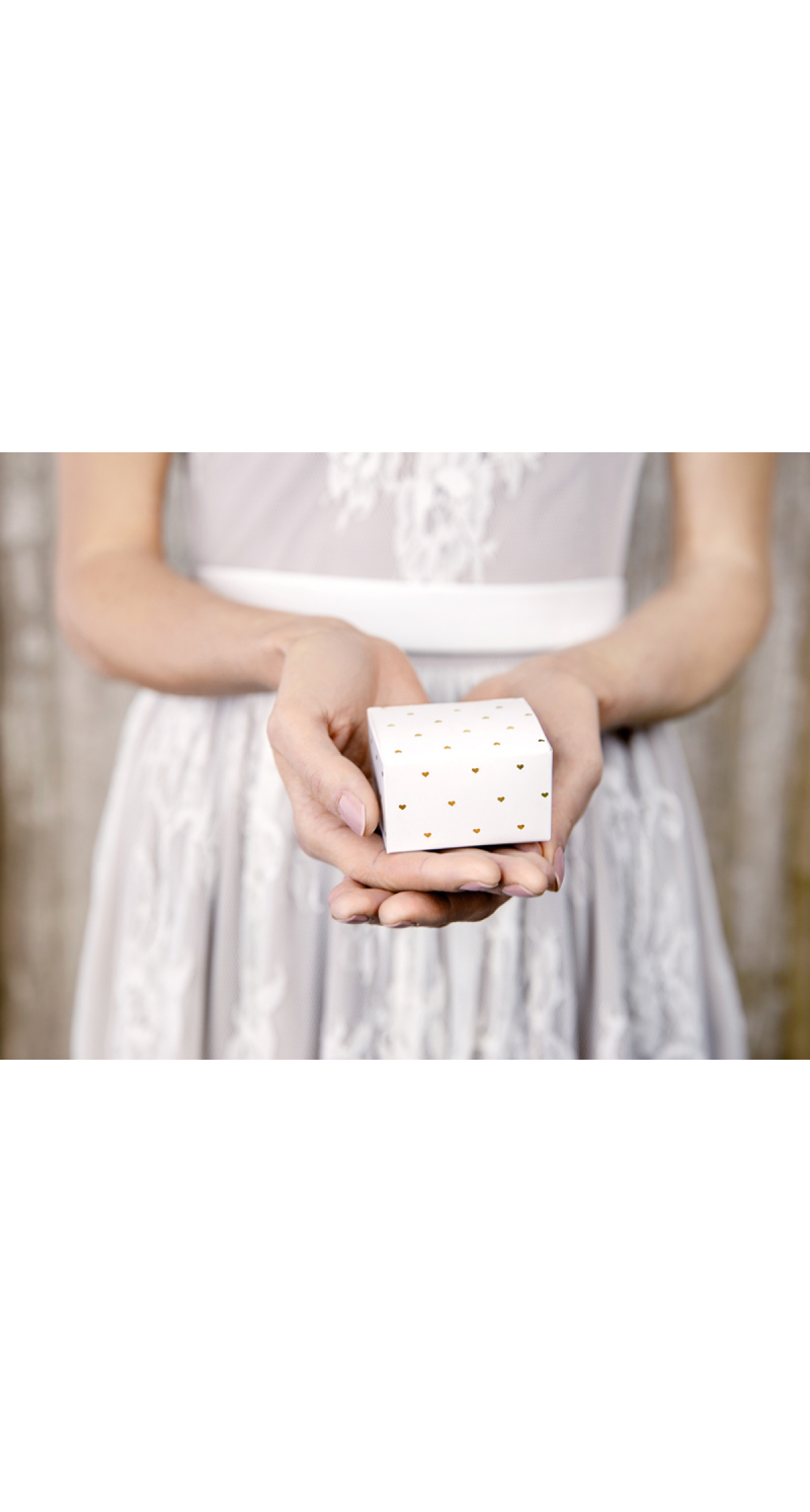 Boxes Hearts White 6x3.5x5.5cm (1pkt / 10pc) - Image 3