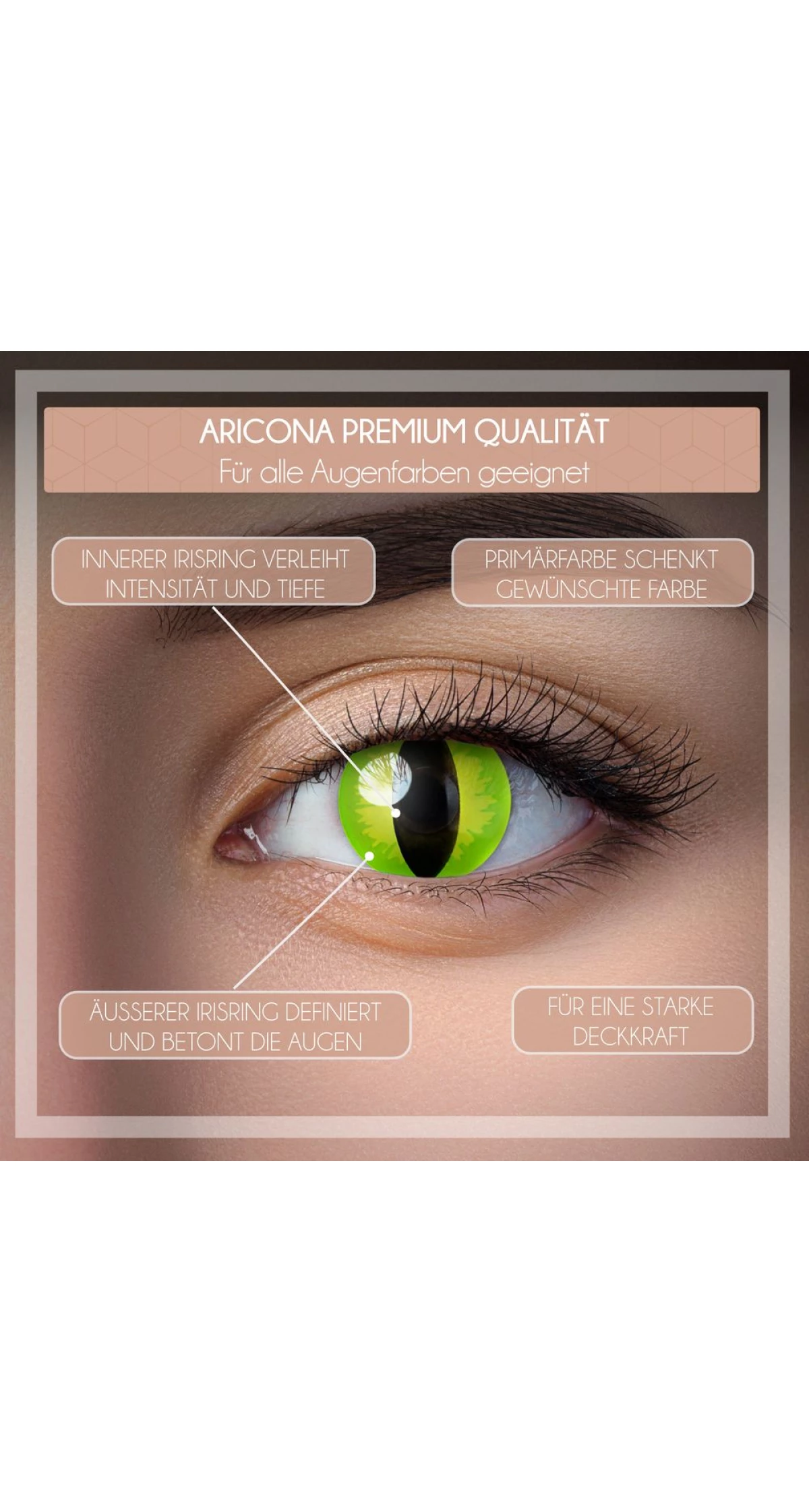 Contact Lenses Devilish Cat (1 Pair) - 12 Month Use - Image 5