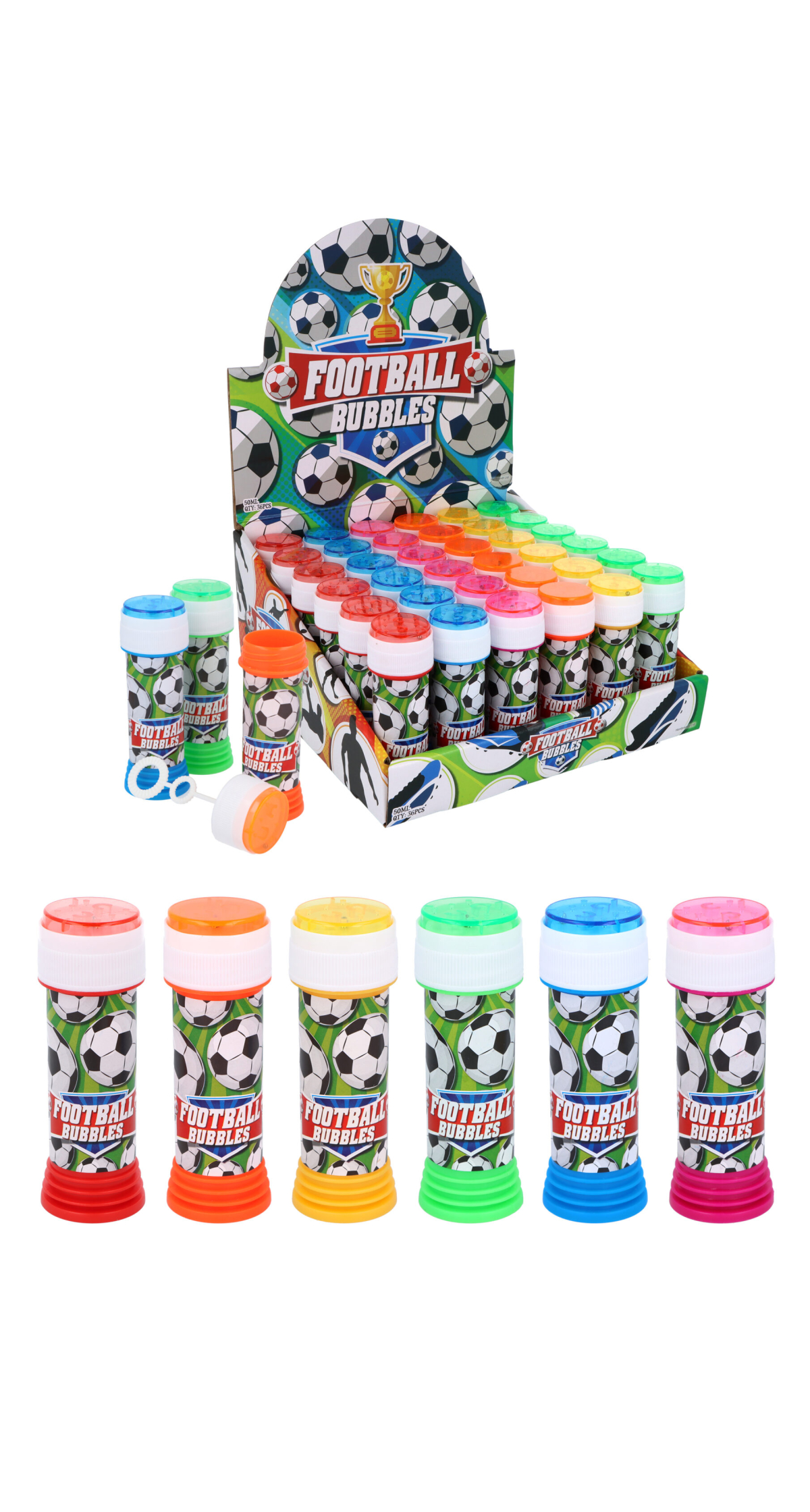Football Themed Bubbles Tub With Maze (Assorted Colours) – 50ml