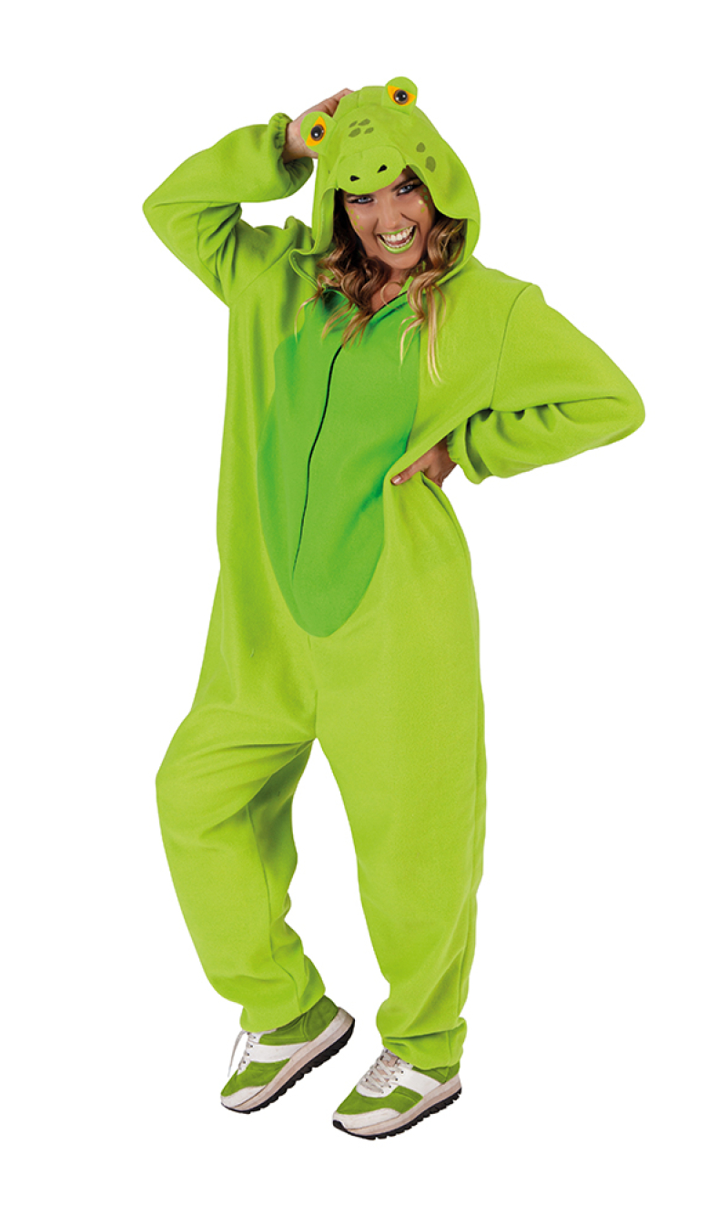 Frog Onesie Costume - Adult Size Standard