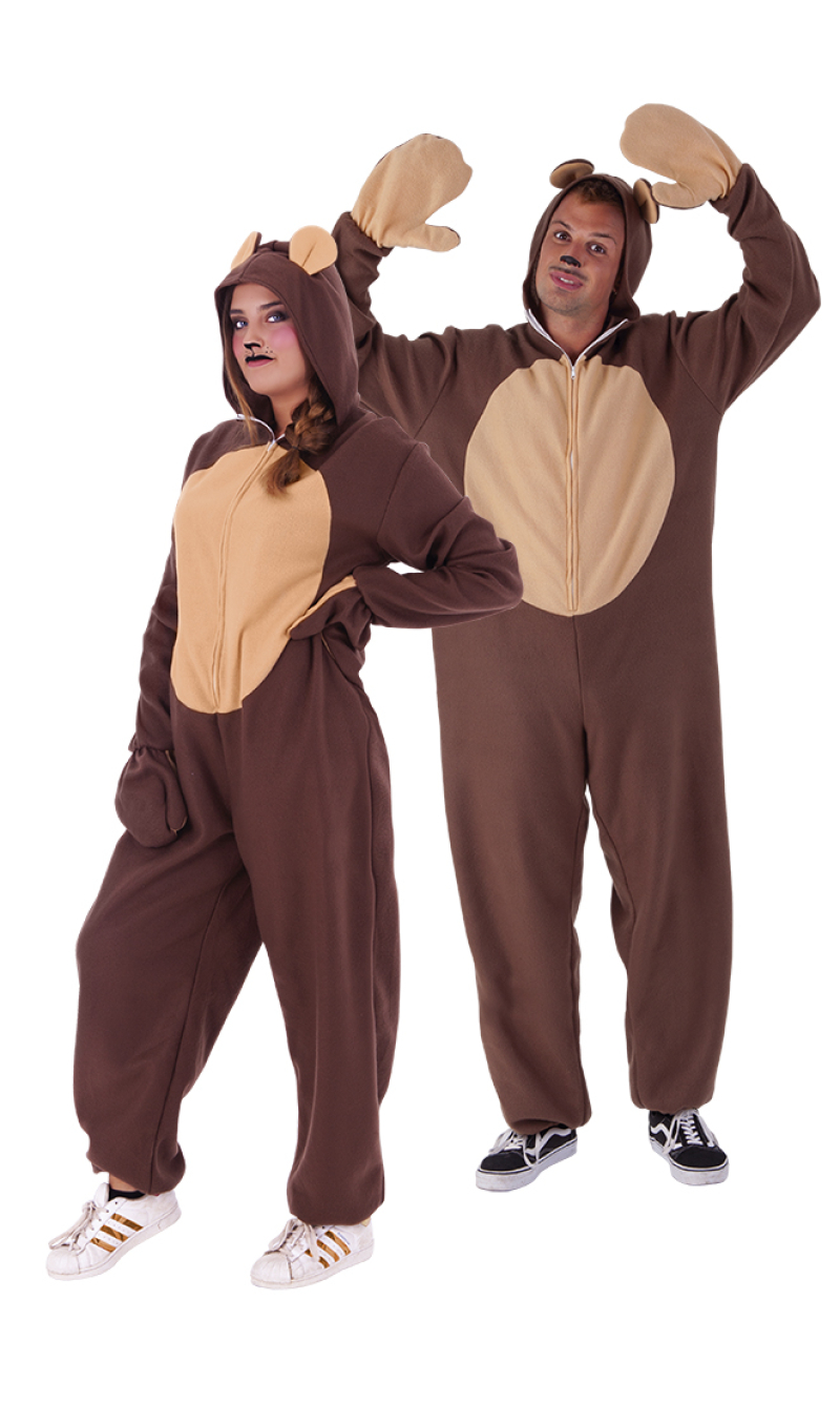 Bear Onesie Costume - Adult Size Standard