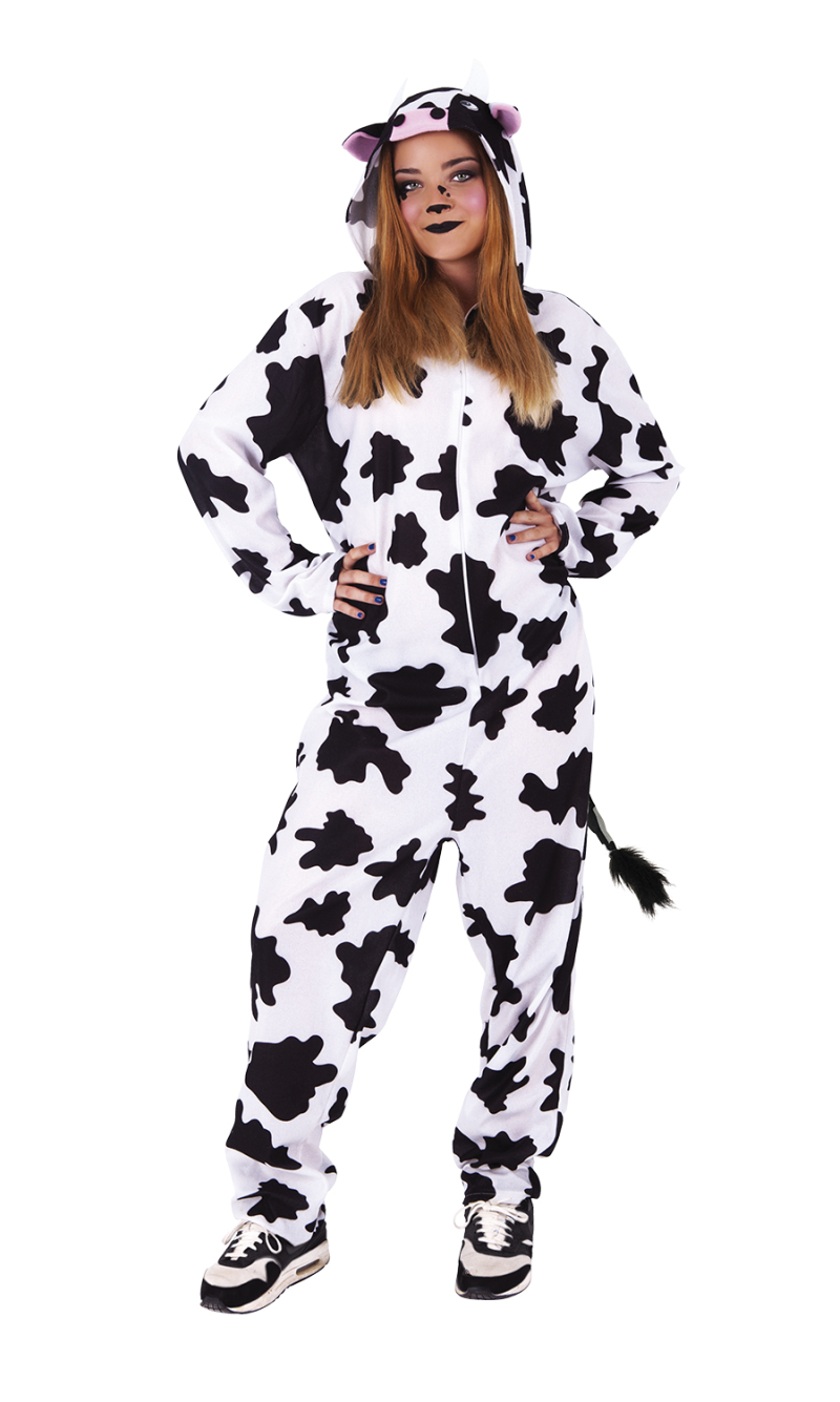 Cow Onesie Costume - Adult Size Standard