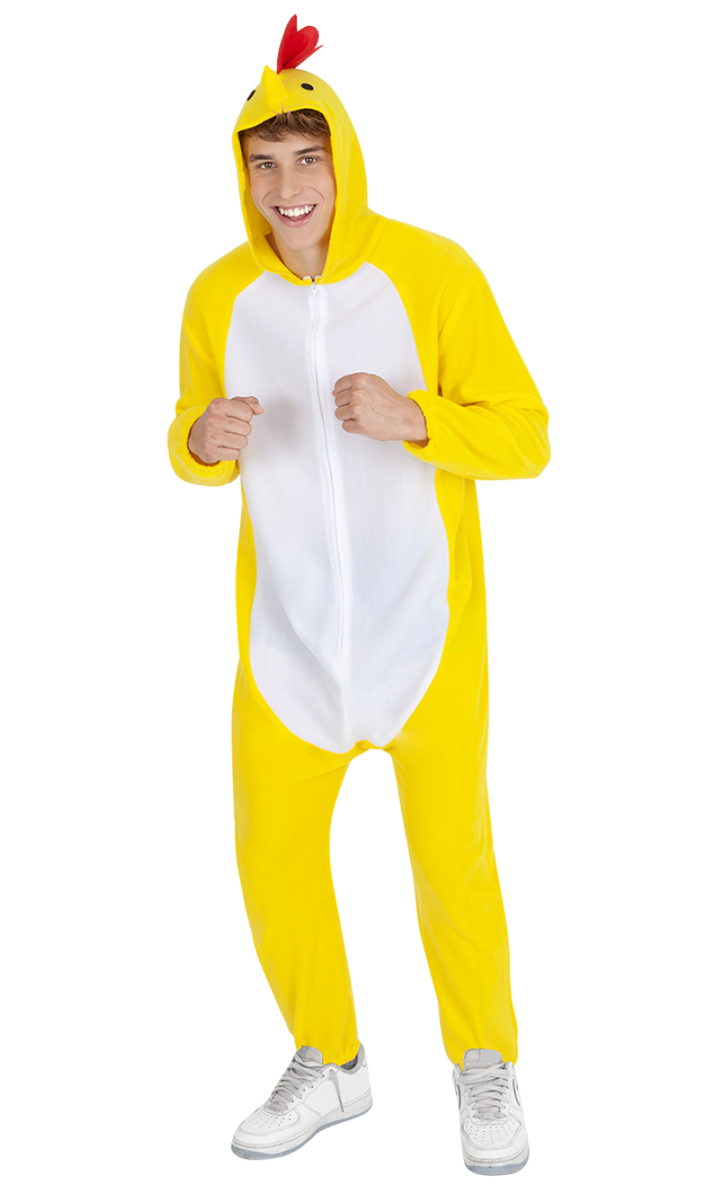 Chicken Onesie Costume - Adult Size Standard