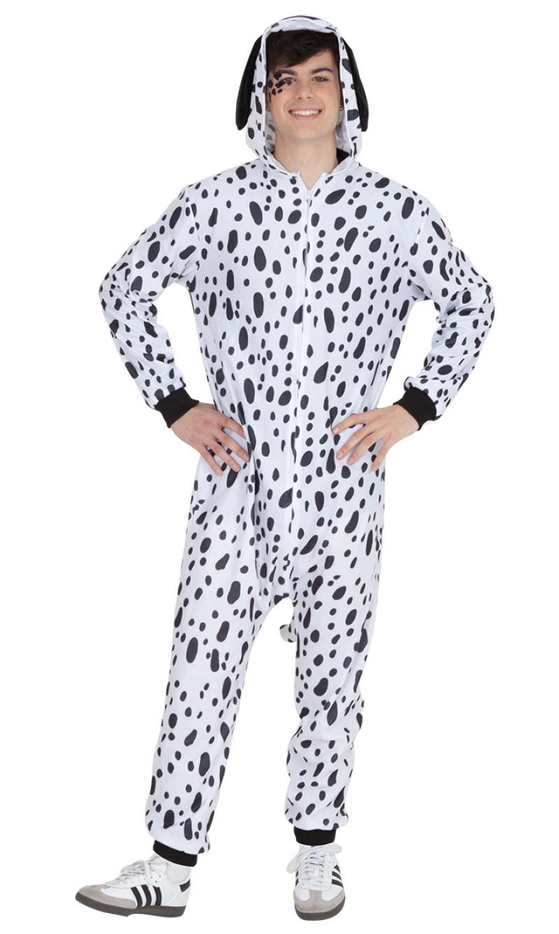 Dalmatian Onesie Costume - Adult Size Standard