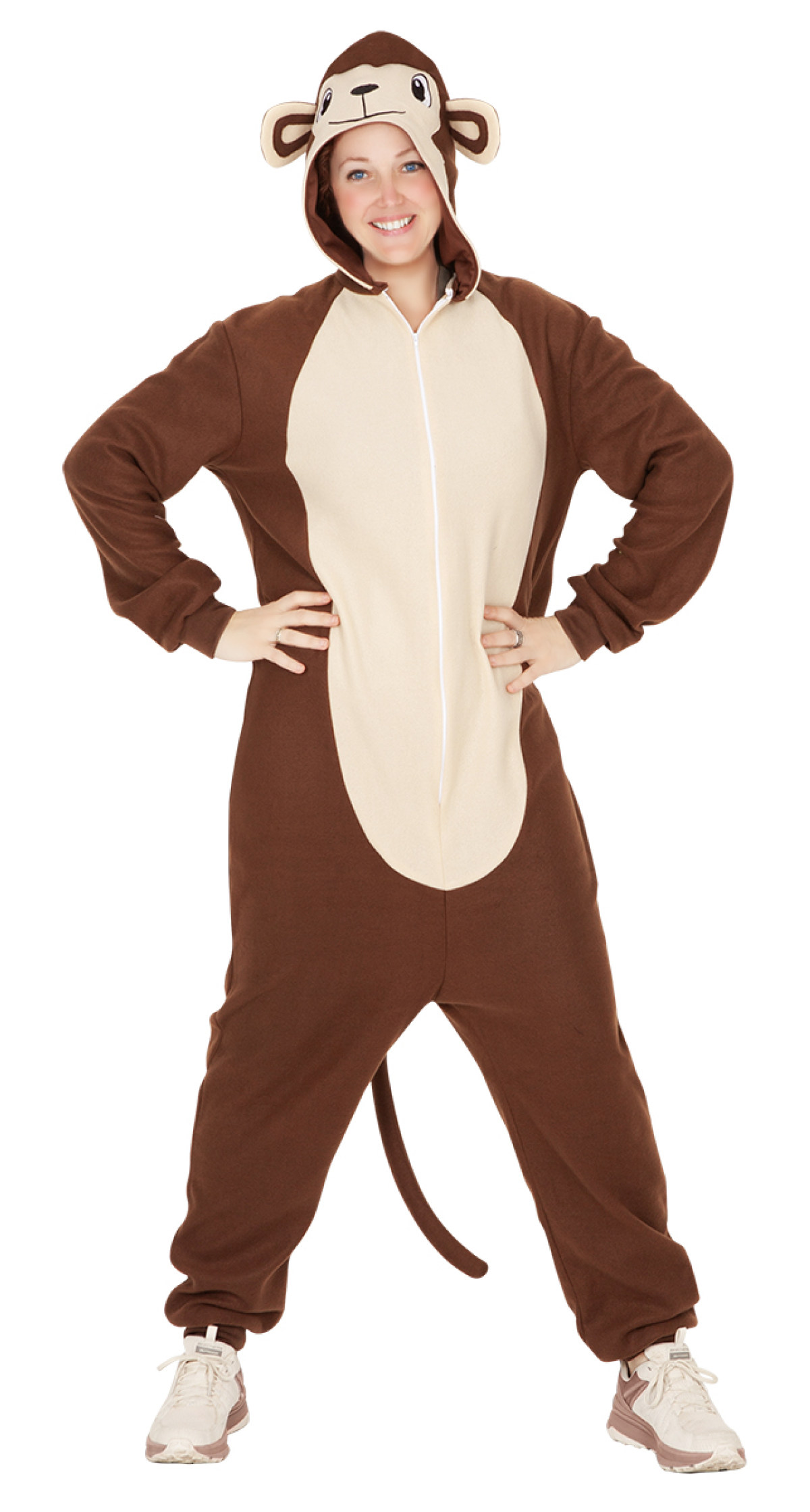 Monkey Onesie Costume - Adult Size Standard