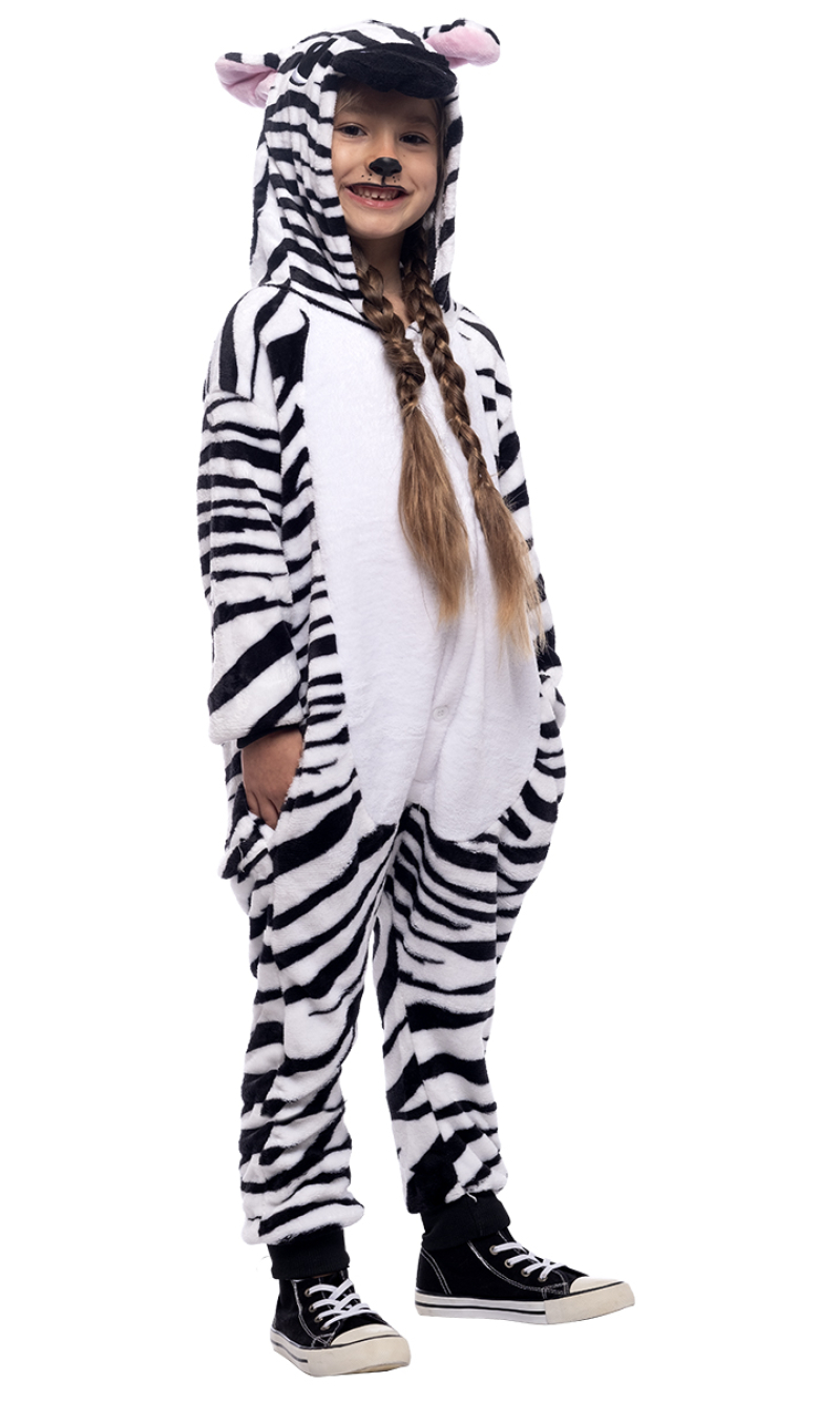 Zebra Onesie Costume - Age 3 to 4 Years