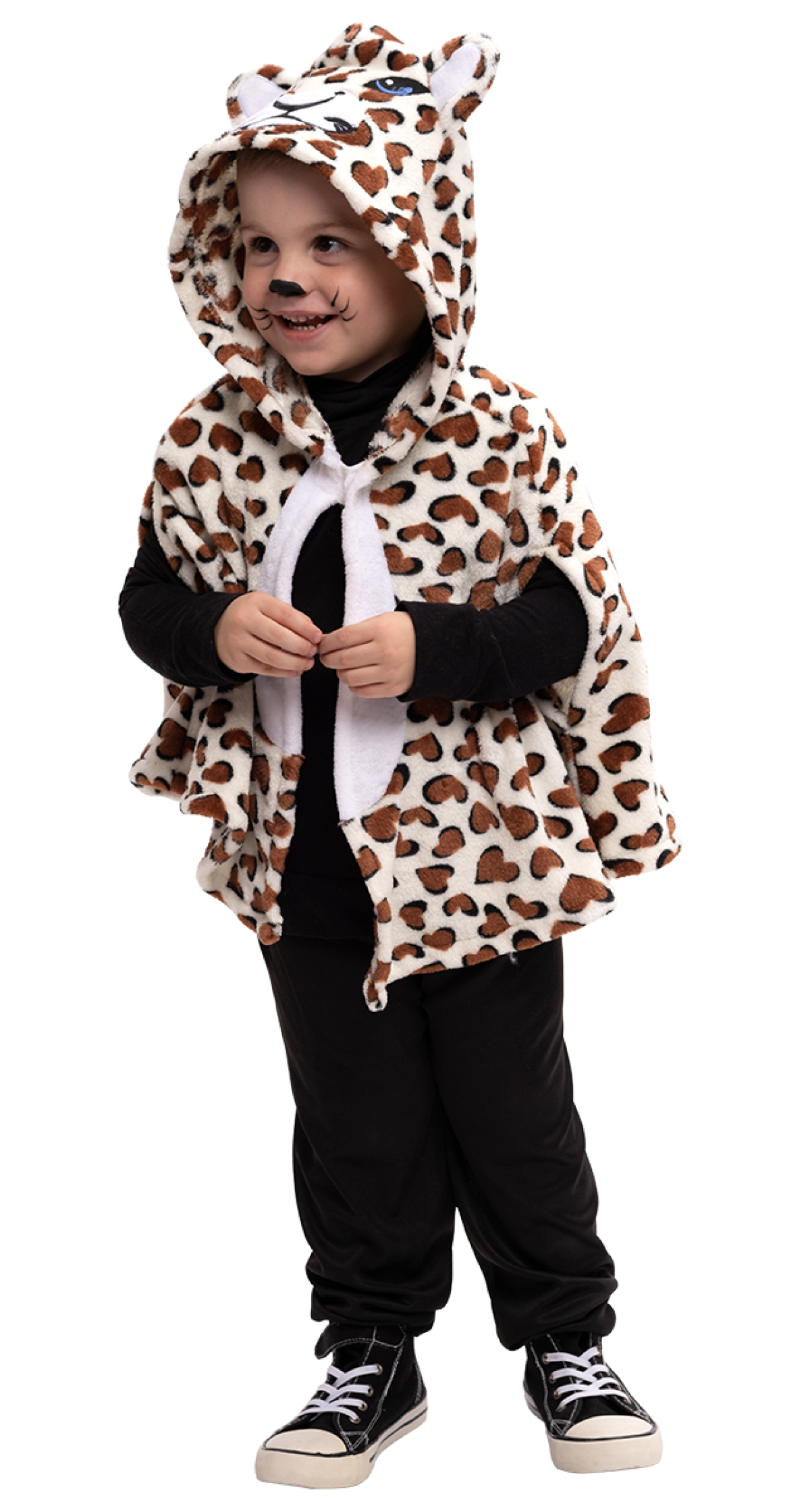 Super Leopard Costume Cape & Hood - Age 2 to 3 Years