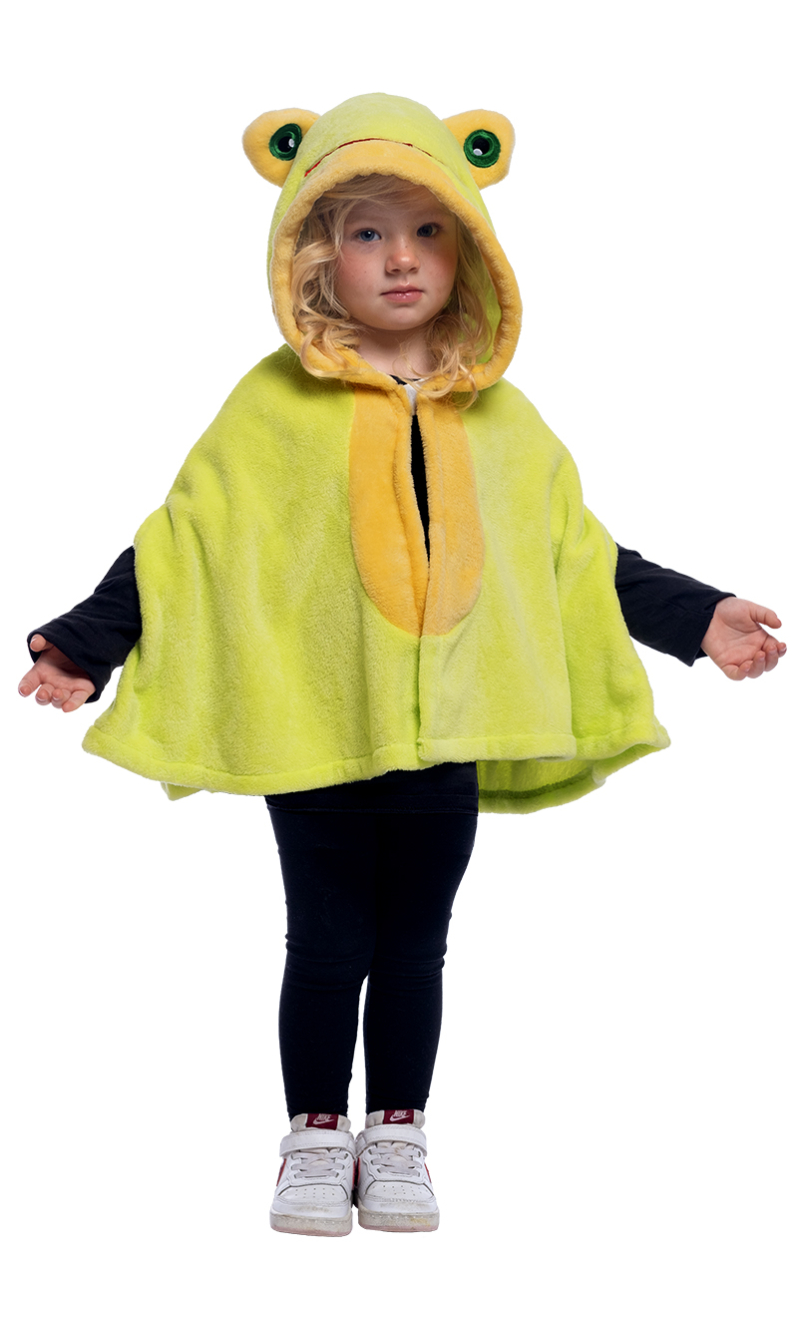 Super Frog Costume Cape & Hood - Age 2 to 3 Years