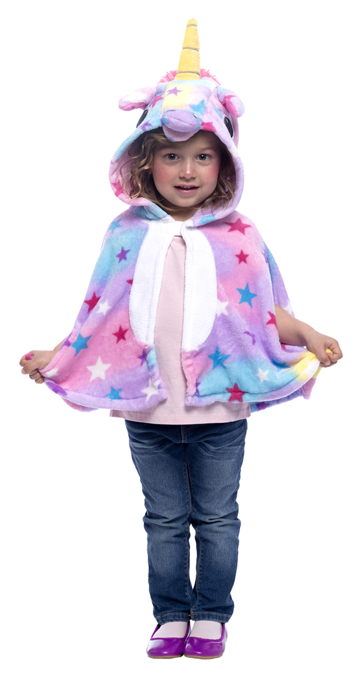 Super Unicorn Costume Cape & Hood - Age 2 to 3 Years