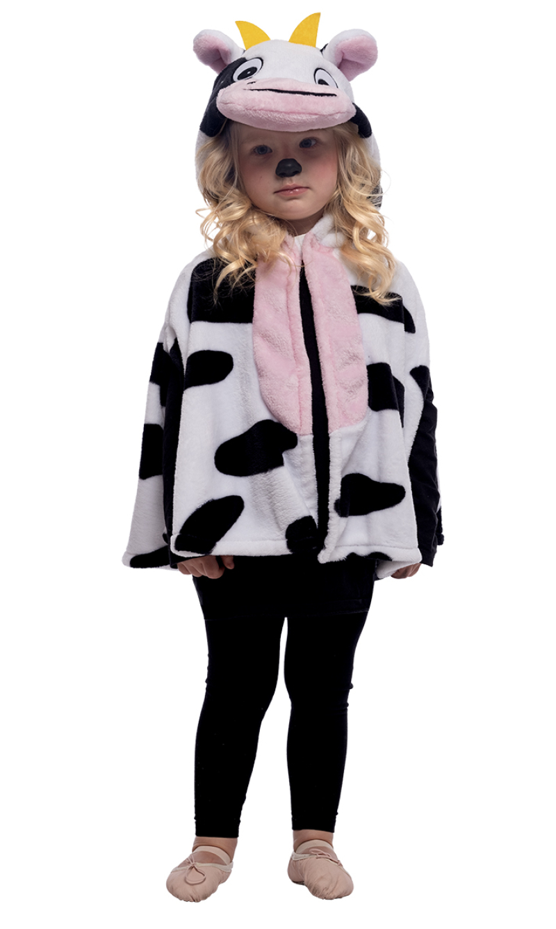 Super Cow Costume Cape & Hood - Age 2 to 3 Years