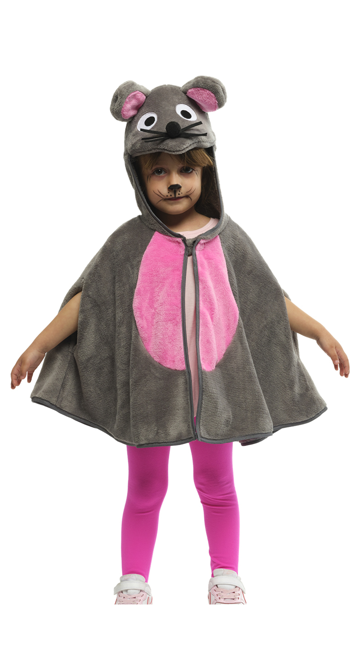 Super Mouse Costume Cape & Hood - Age 2 to 3 Years