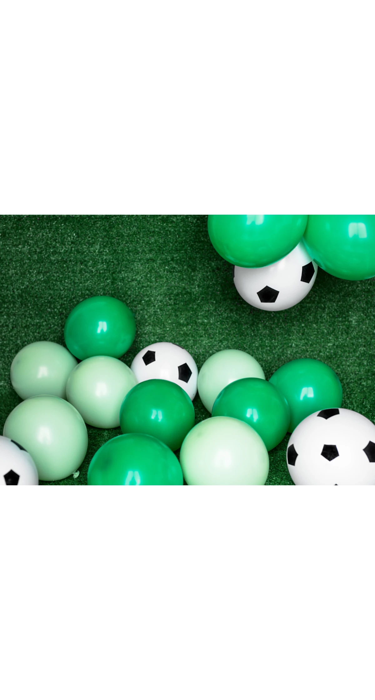 Balloons 30cm, Football, Pure White (1pkt / 6pc) - Image 6