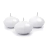 Floating Candle Disc Matt White 4cm - 1pc