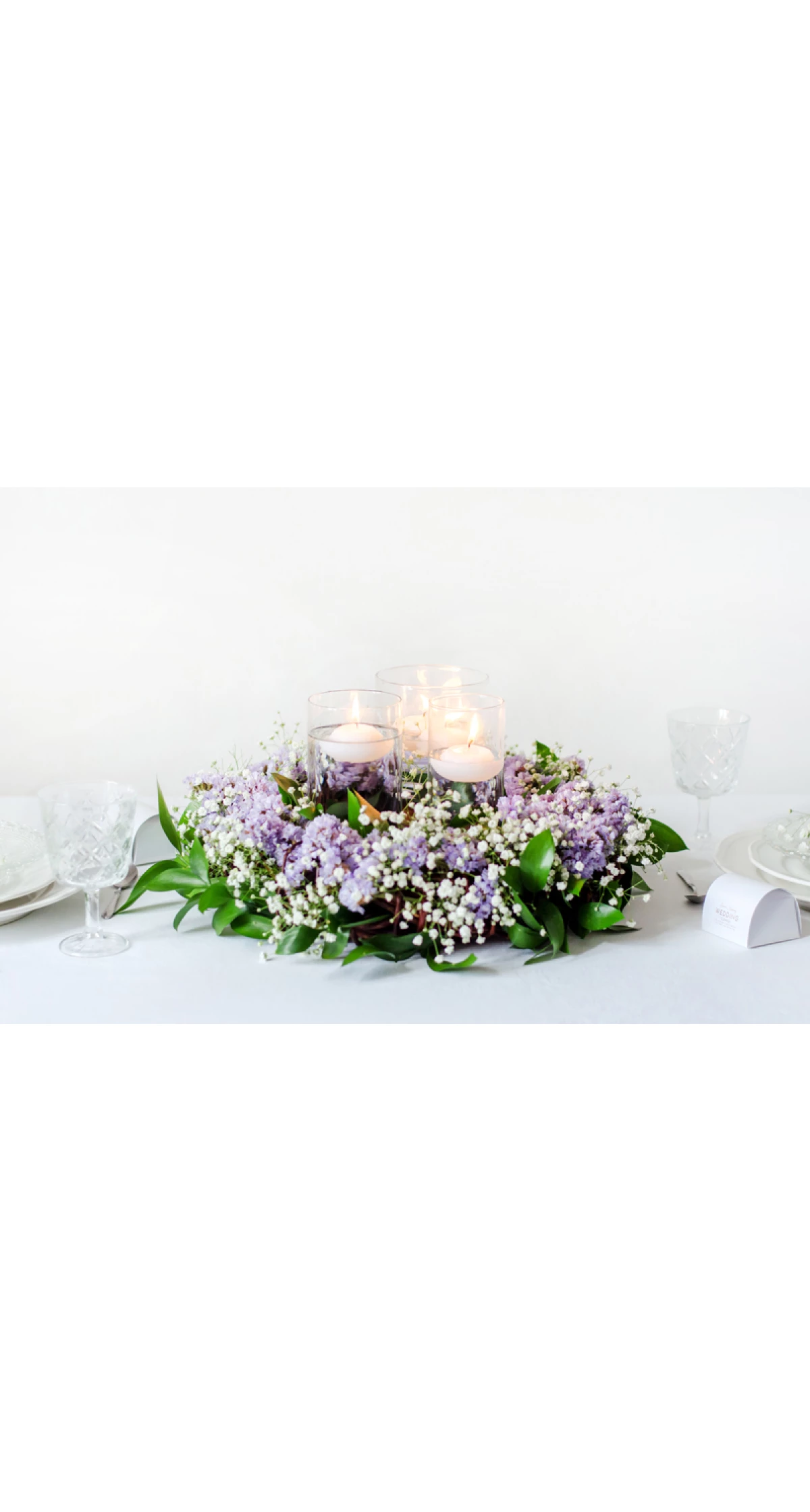 Floating Candle Disc Matt White 4cm - 1pc - Image 3