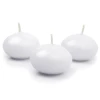 Floating Candle Disc Matt White 5cm -1pc