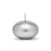 Floating Candle Disc Metallic Silver 4cm - 1pc - Image 2