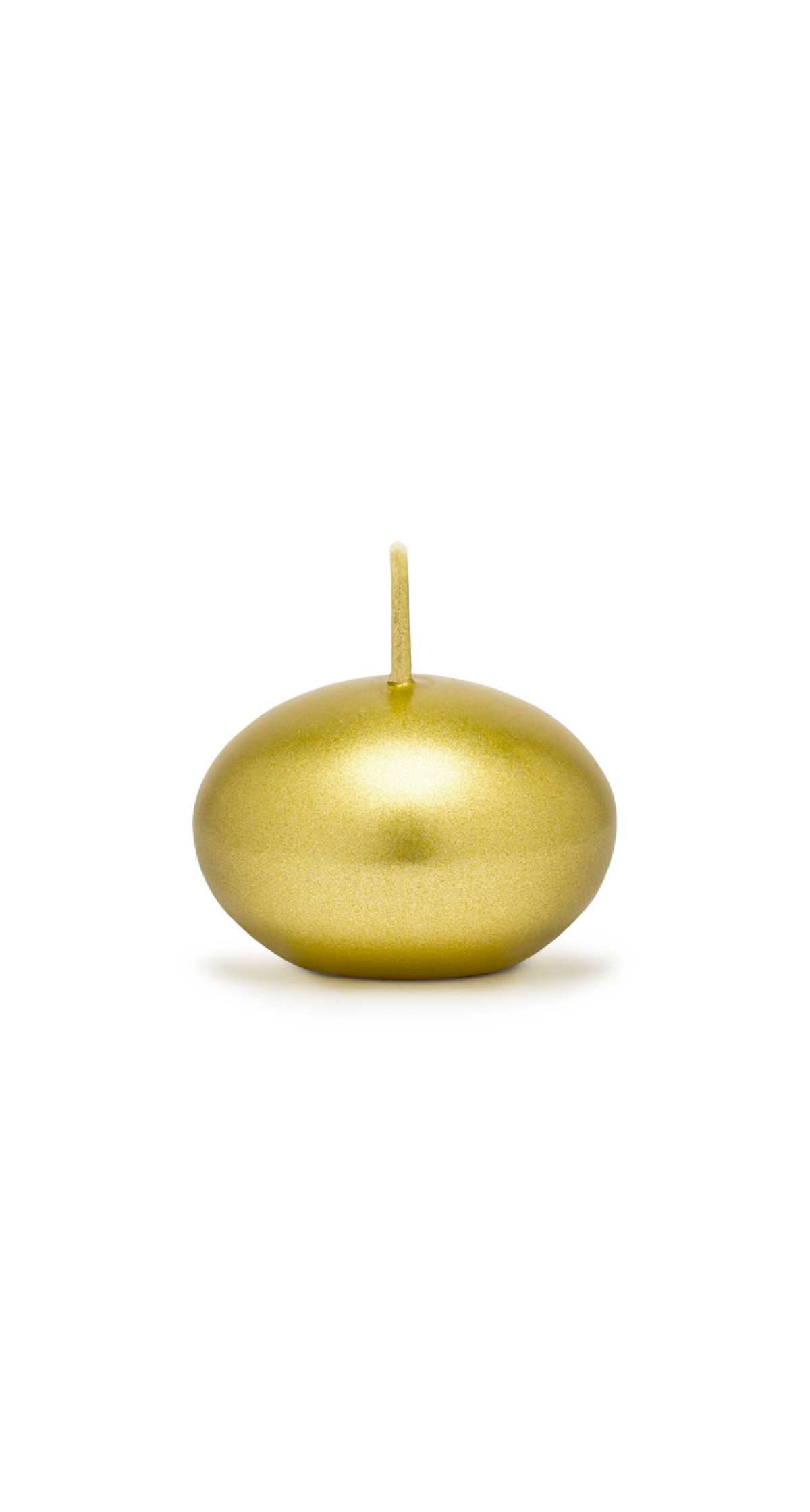 Floating Candle Disc Metallic Gold 4cm - 1pc - Image 3