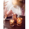 Pillar Candle Metallic Rose Gold 12x6cm - 1pc - Image 6