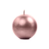 Candle Sphere Metallic Rose Gold 6cm - 1pc