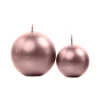 Candle Sphere Metallic Rose Gold 6cm - 1pc - Image 2
