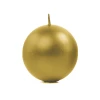 Candle Sphere Metallic Gold 8cm - 1pc