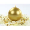 Candle Sphere Metallic Gold 8cm - 1pc - Image 2