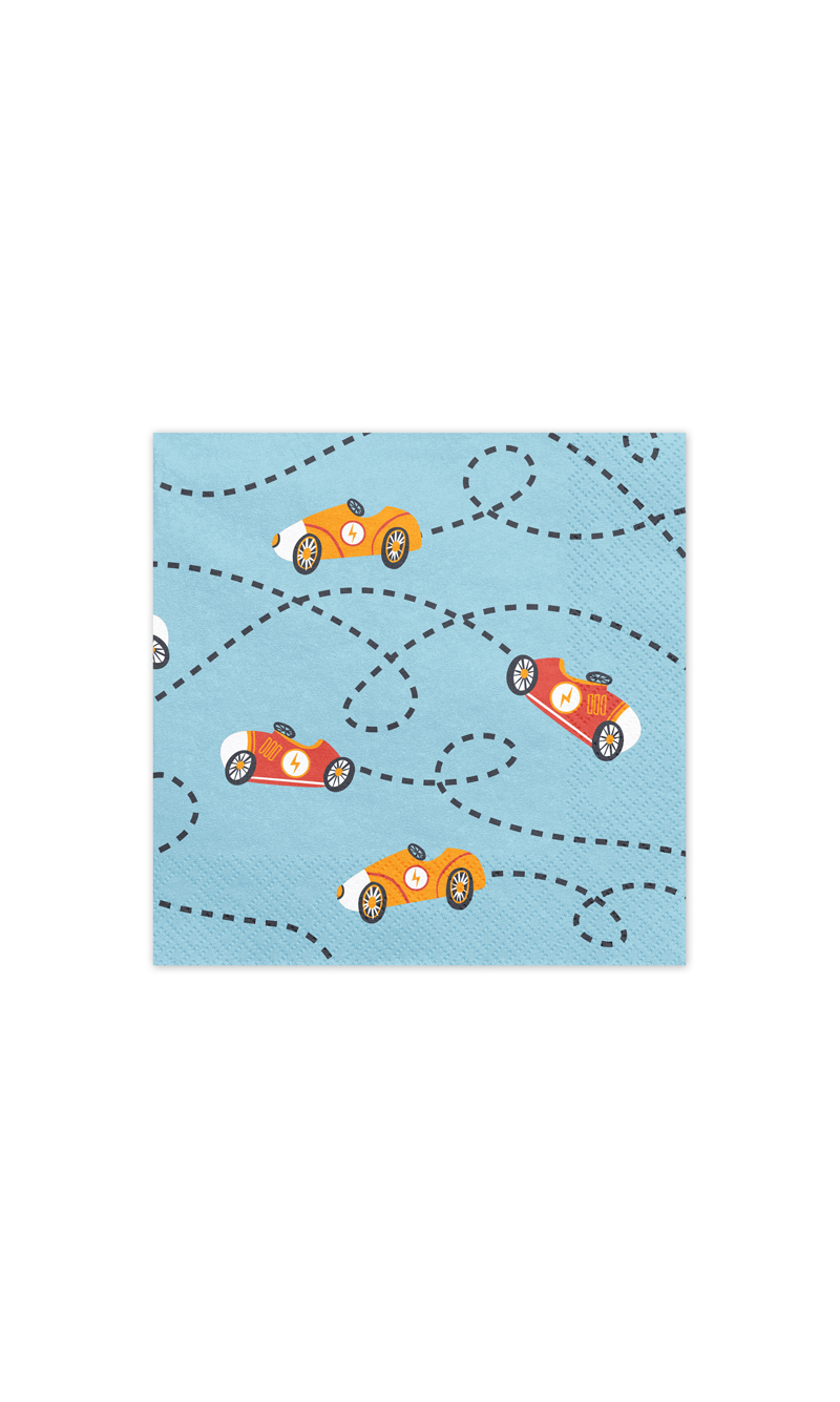 Racing Cars Napkins 33x33cm (1pkt / 12pc)