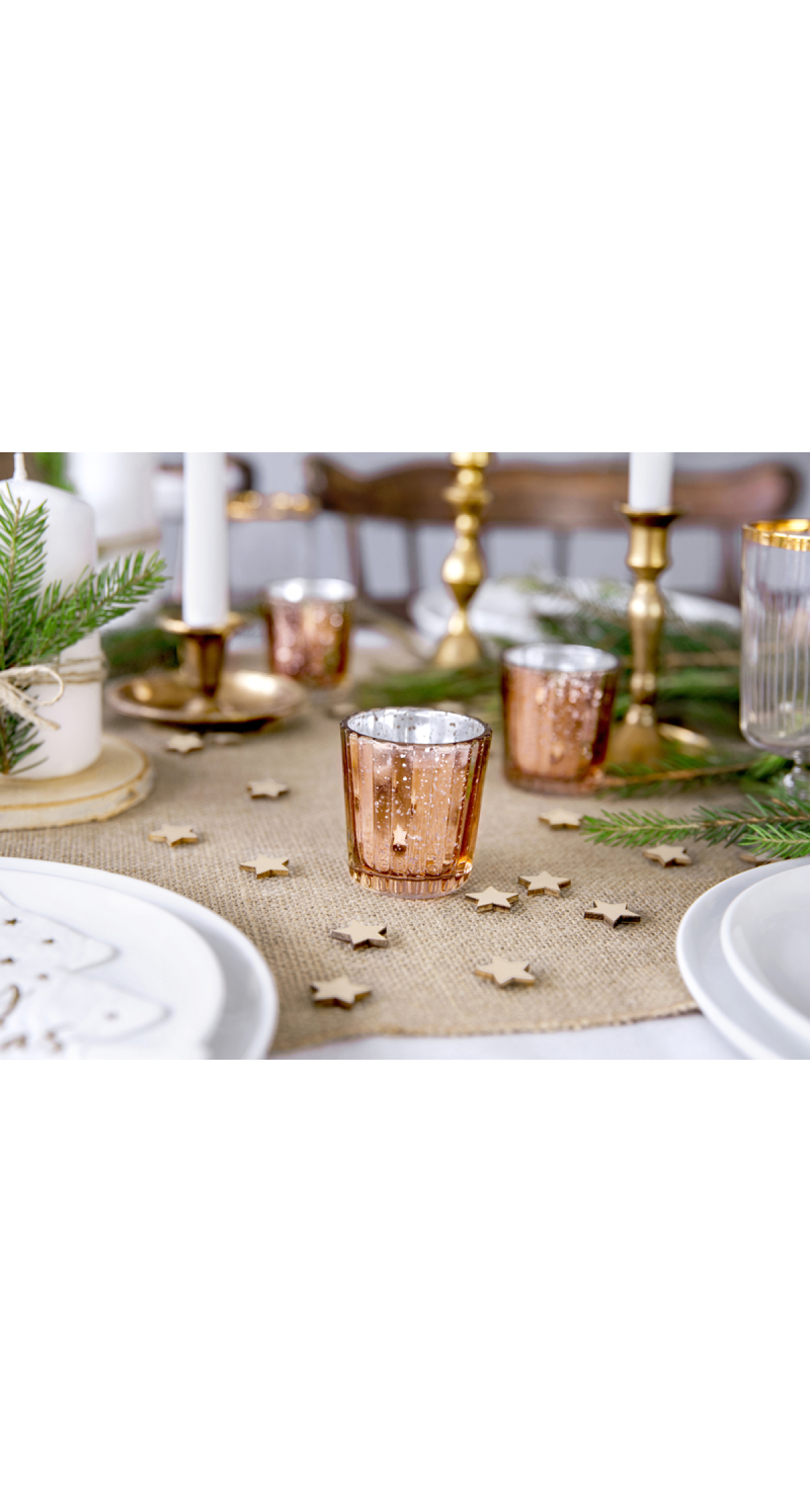 Candle Holder Rose Gold 6cm - 1PC - Image 3
