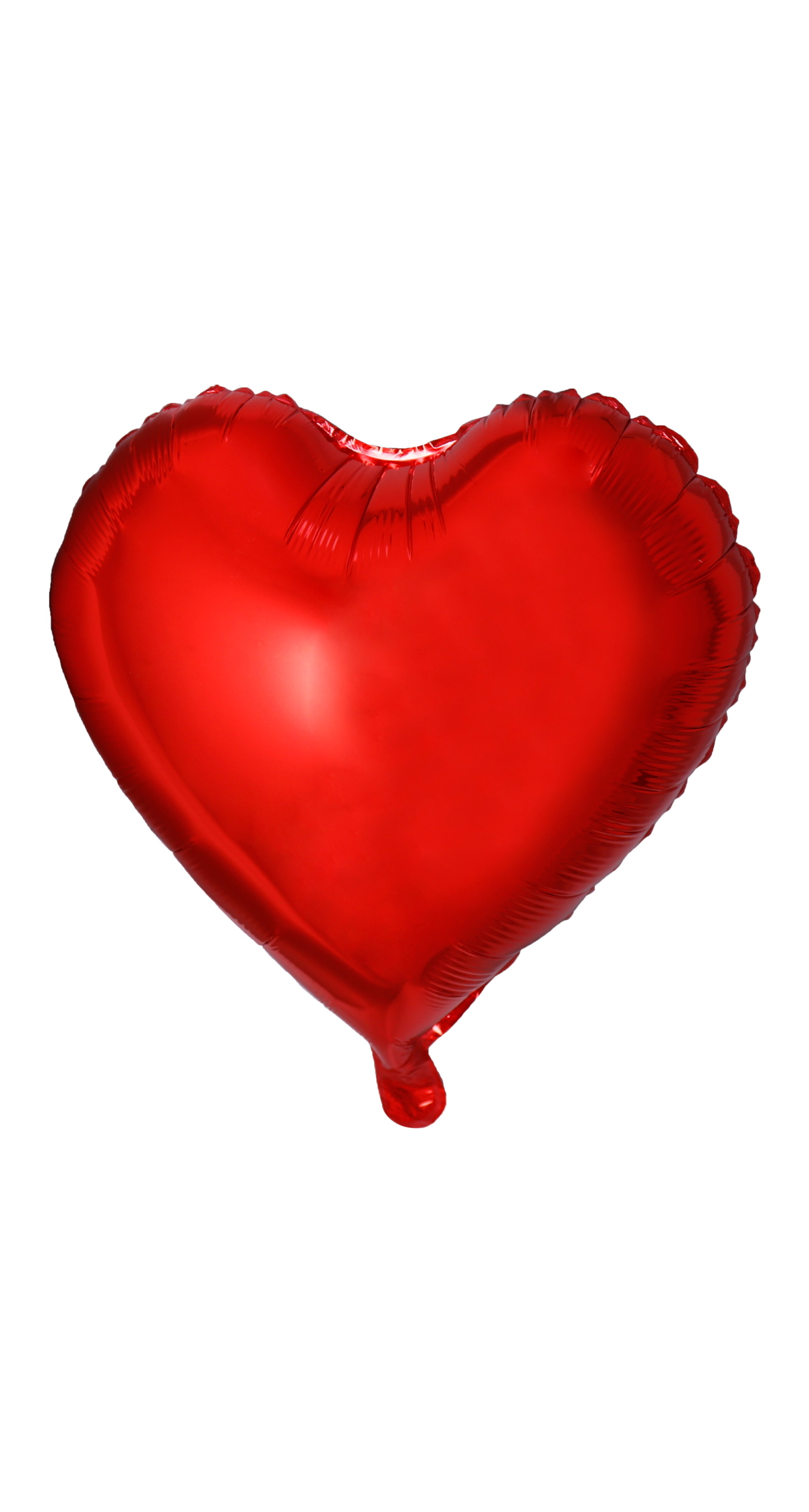 Solid Standard Heart Foil Balloon 18 Inch - Red