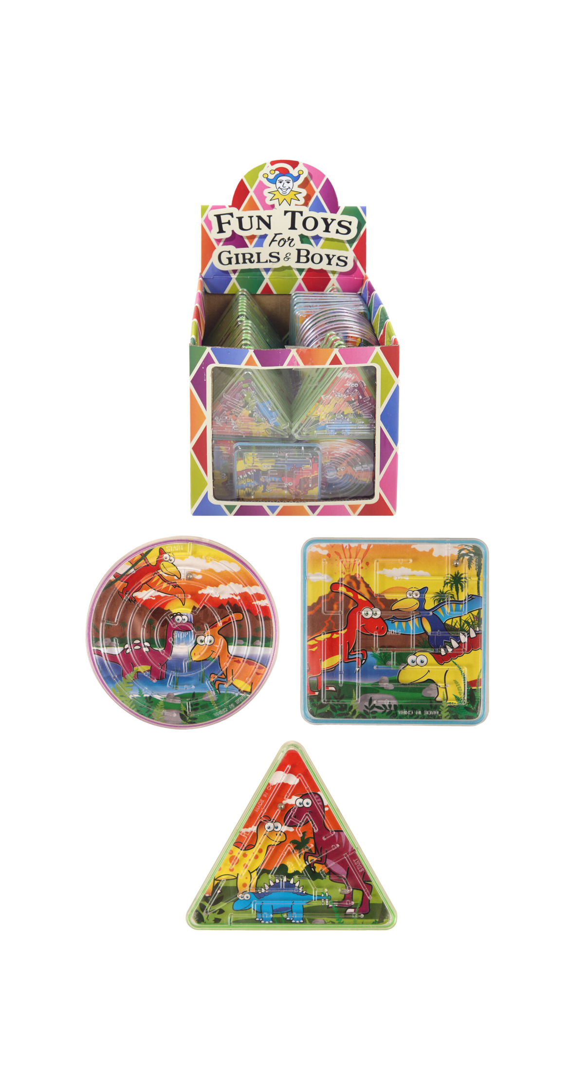 Dinosaur Puzzle Maze (Assorted Shapes & Designs) -  1pc