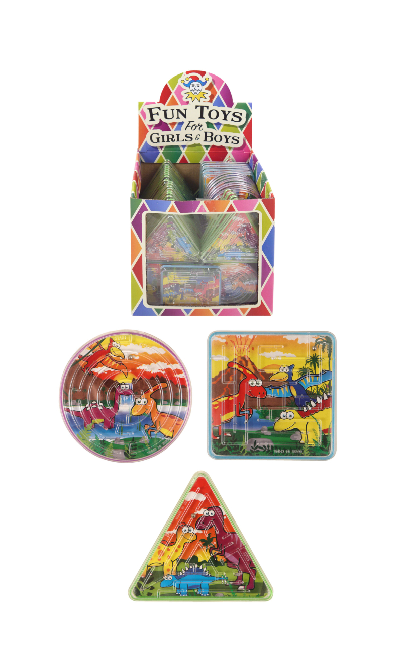 Dinosaur Puzzle Maze (Assorted Shapes & Designs) -  1pc
