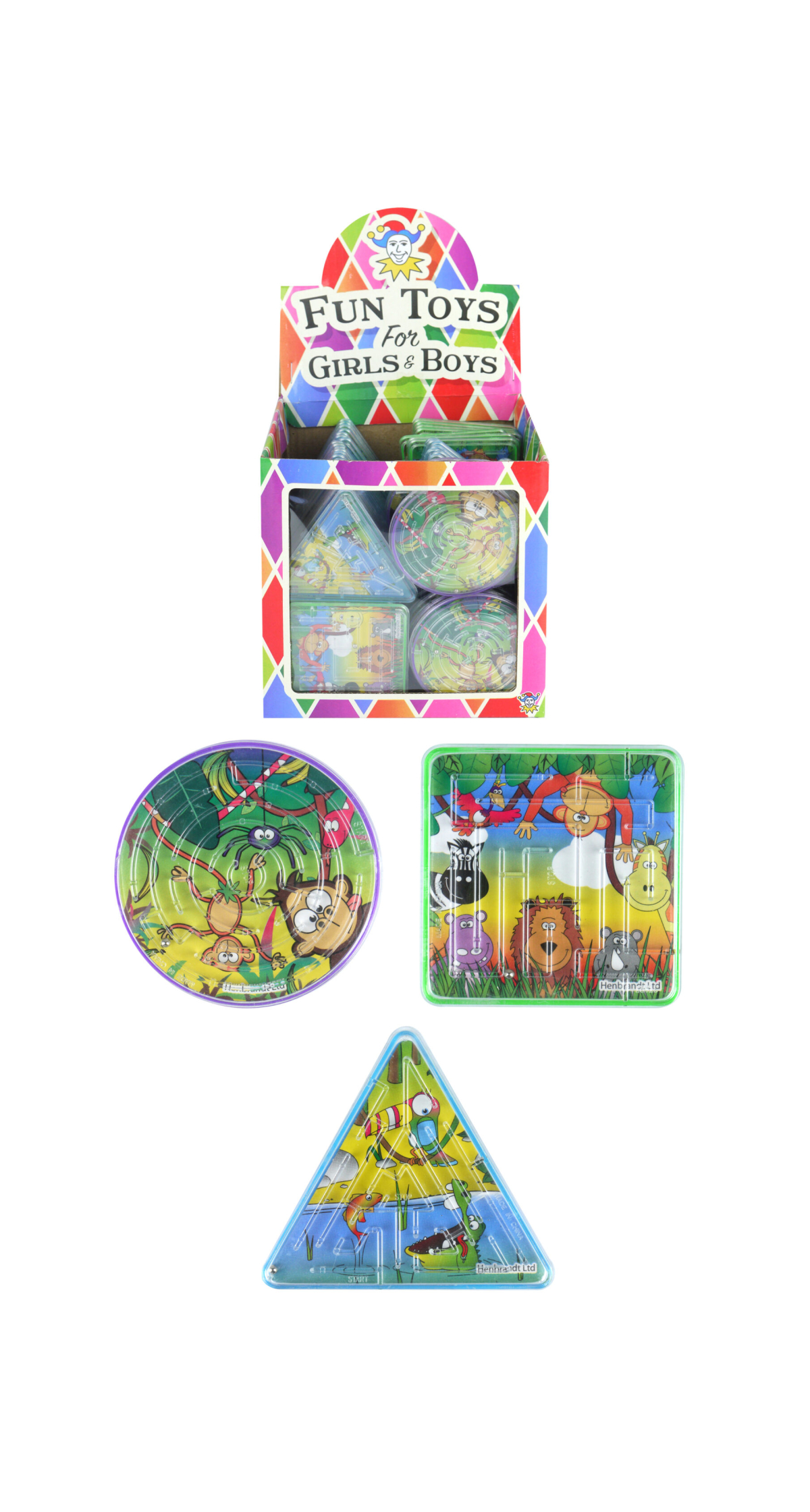 Jungle Puzzle Maze (Assorted Shapes & Designs) -  1pc