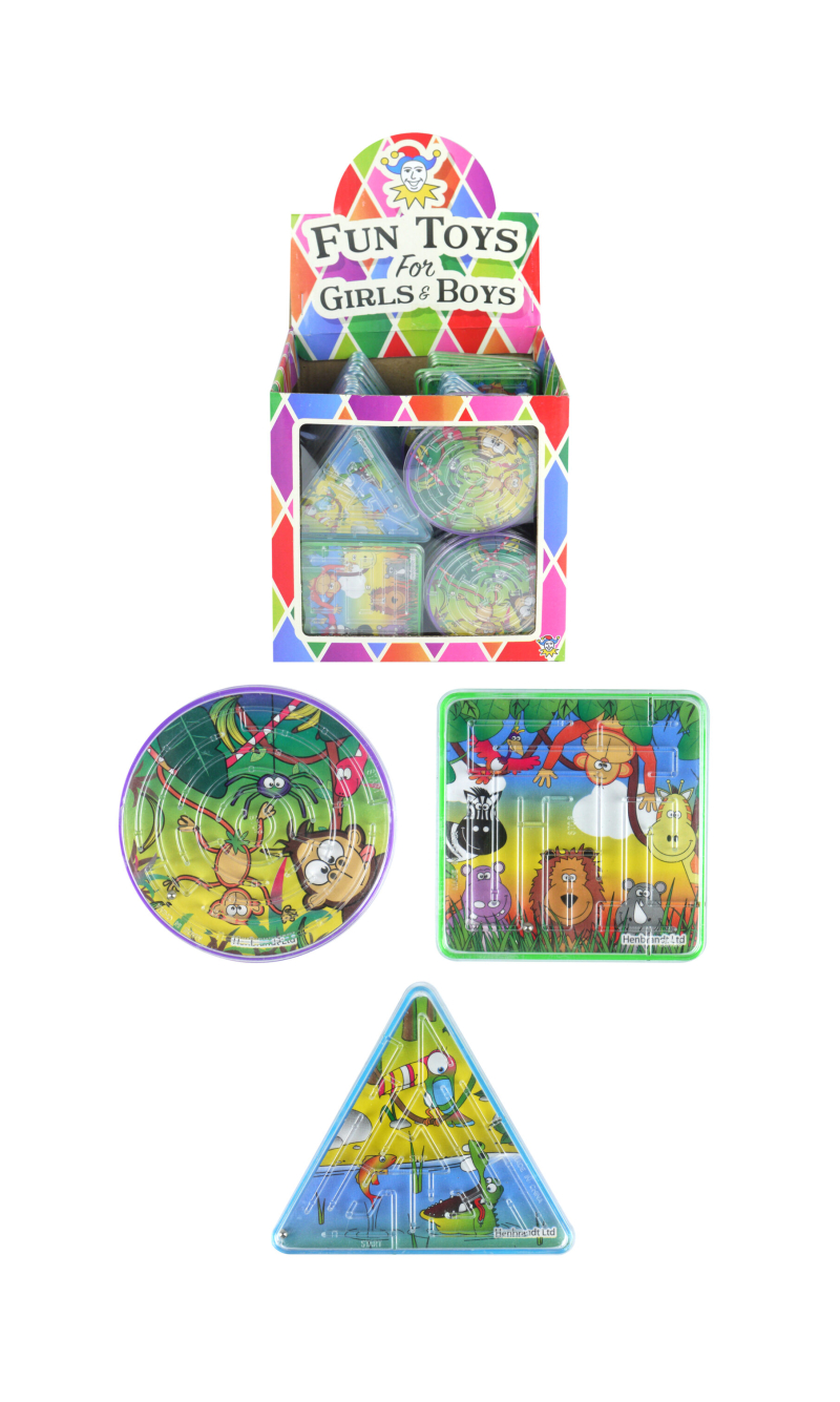 Jungle Puzzle Maze (Assorted Shapes & Designs) -  1pc