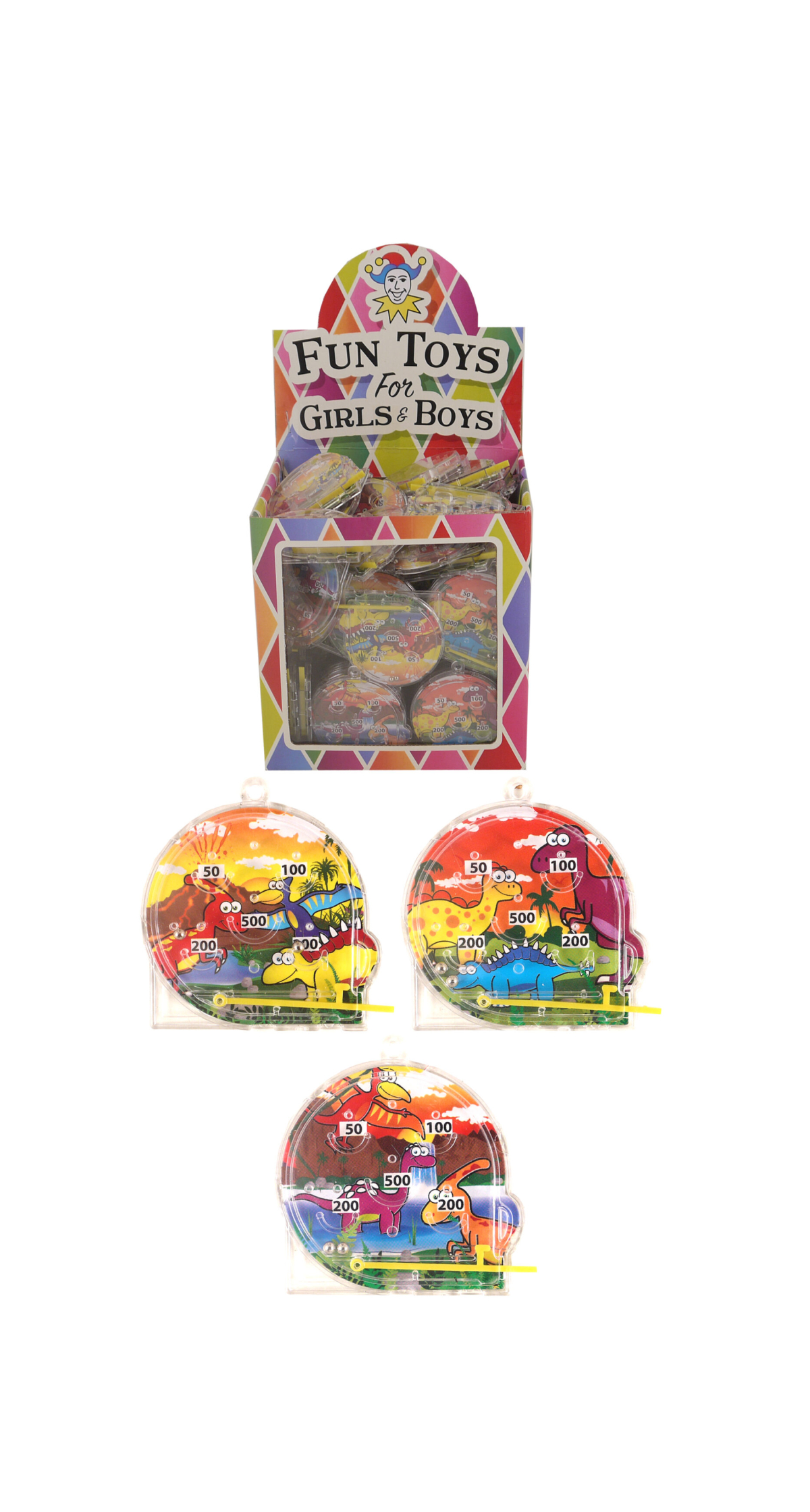 Dinosaur Pinball Game Party Favour (Assorted Designs) - 1pc