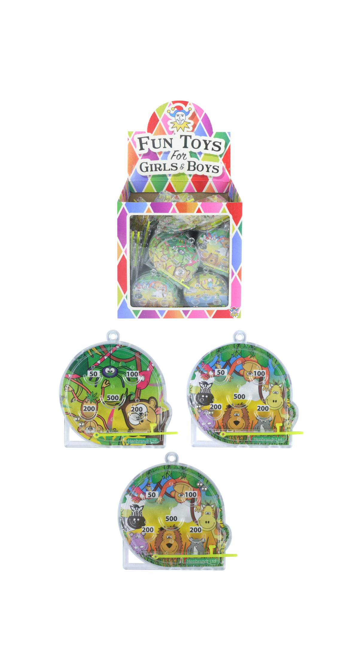 Jungle Pinball Game Party Favour (Assorted Designs) - 1pc