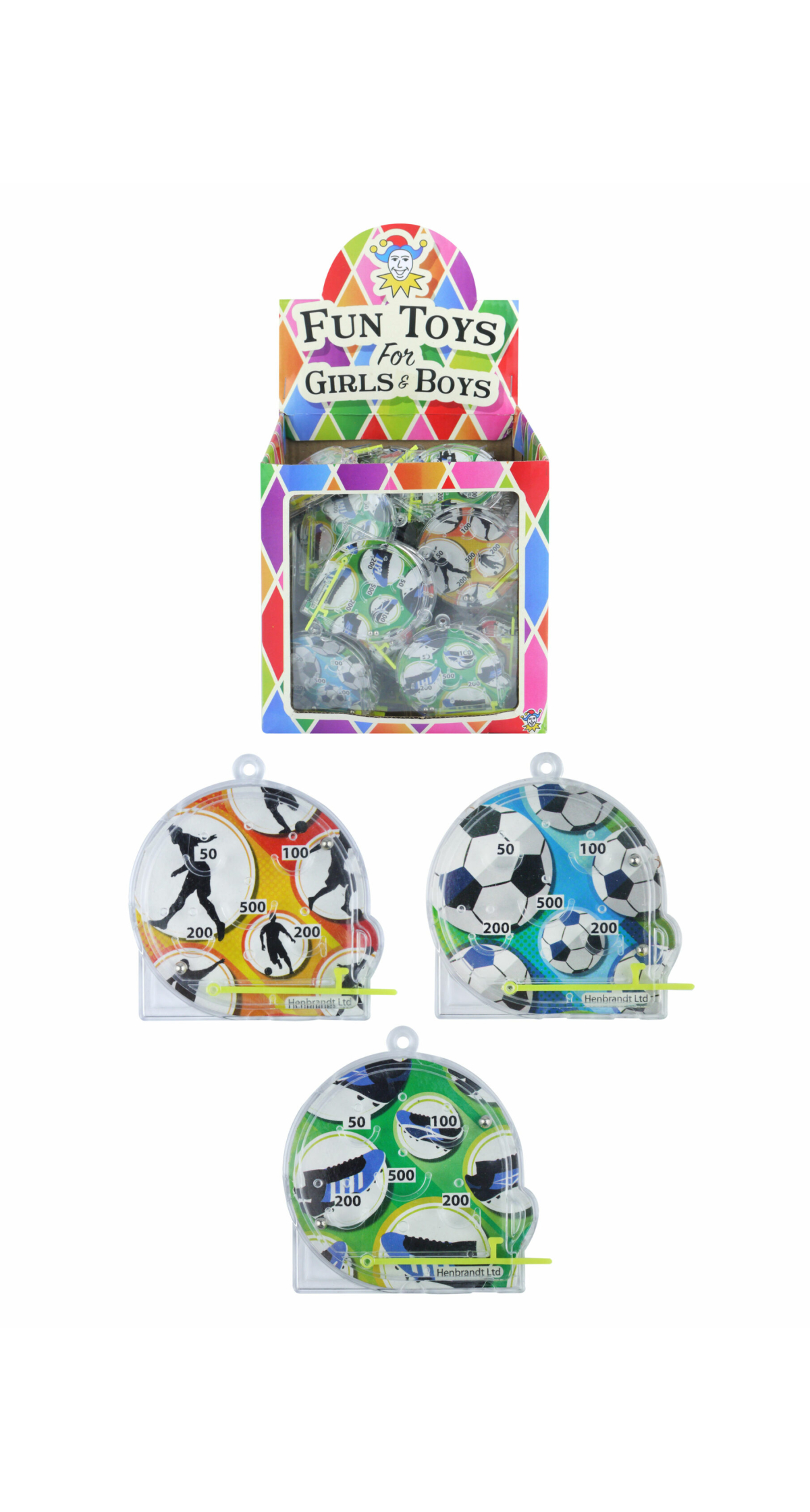 Football Pinball Game Party Favour (Assorted Designs) - 1pc