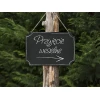 Hanging Chalkboard Sign Black - 45x30cm - Image 4