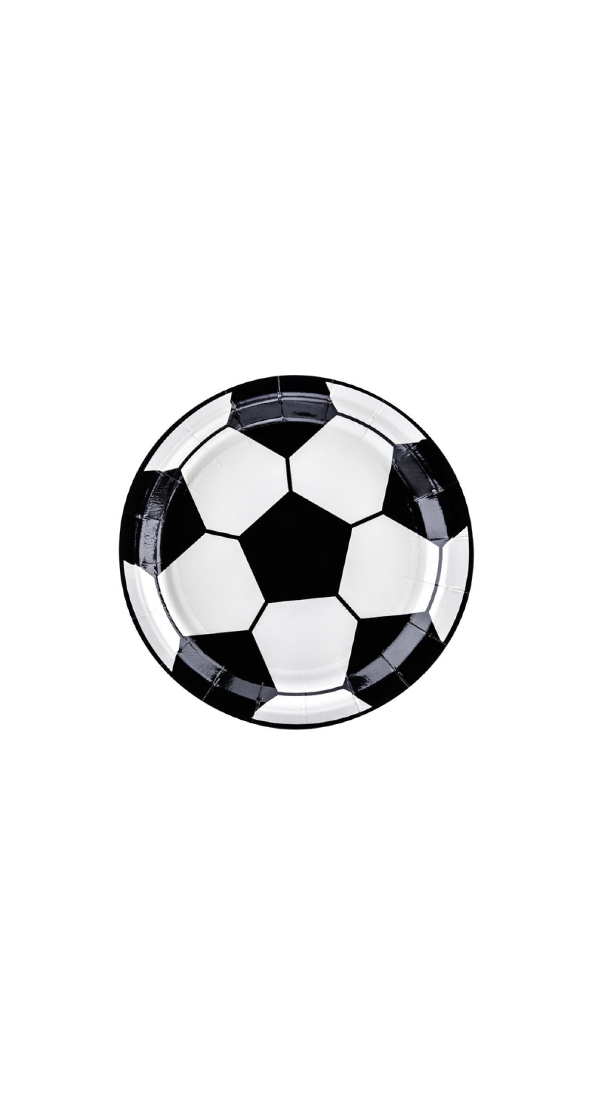 Football Round Paper Plates 18cm (1pkt / 6pc)