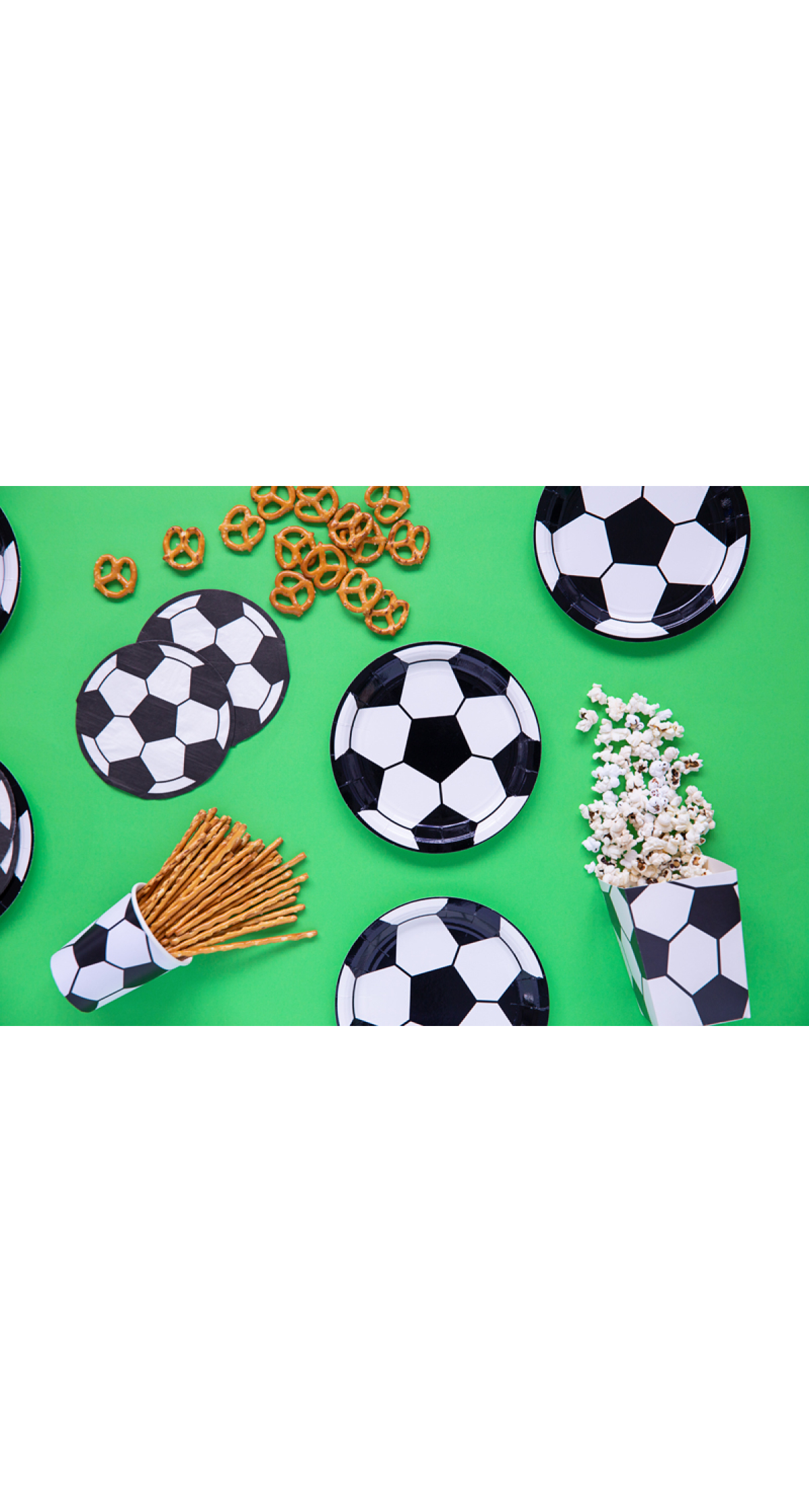 Football Round Paper Plates 18cm (1pkt / 6pc) - Image 3