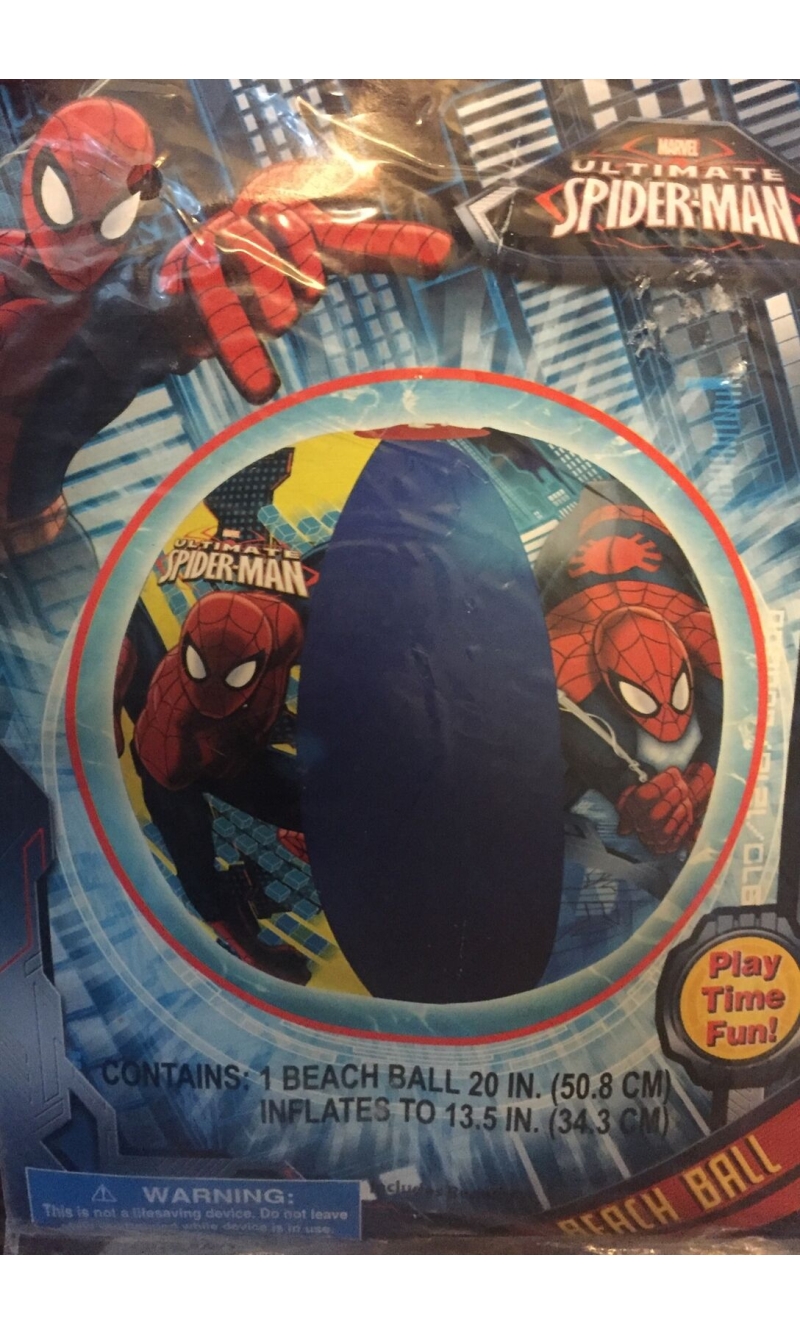 Marvel Spider-Man Beach Ball 50.8x34.3cm - For Age 3+ Years