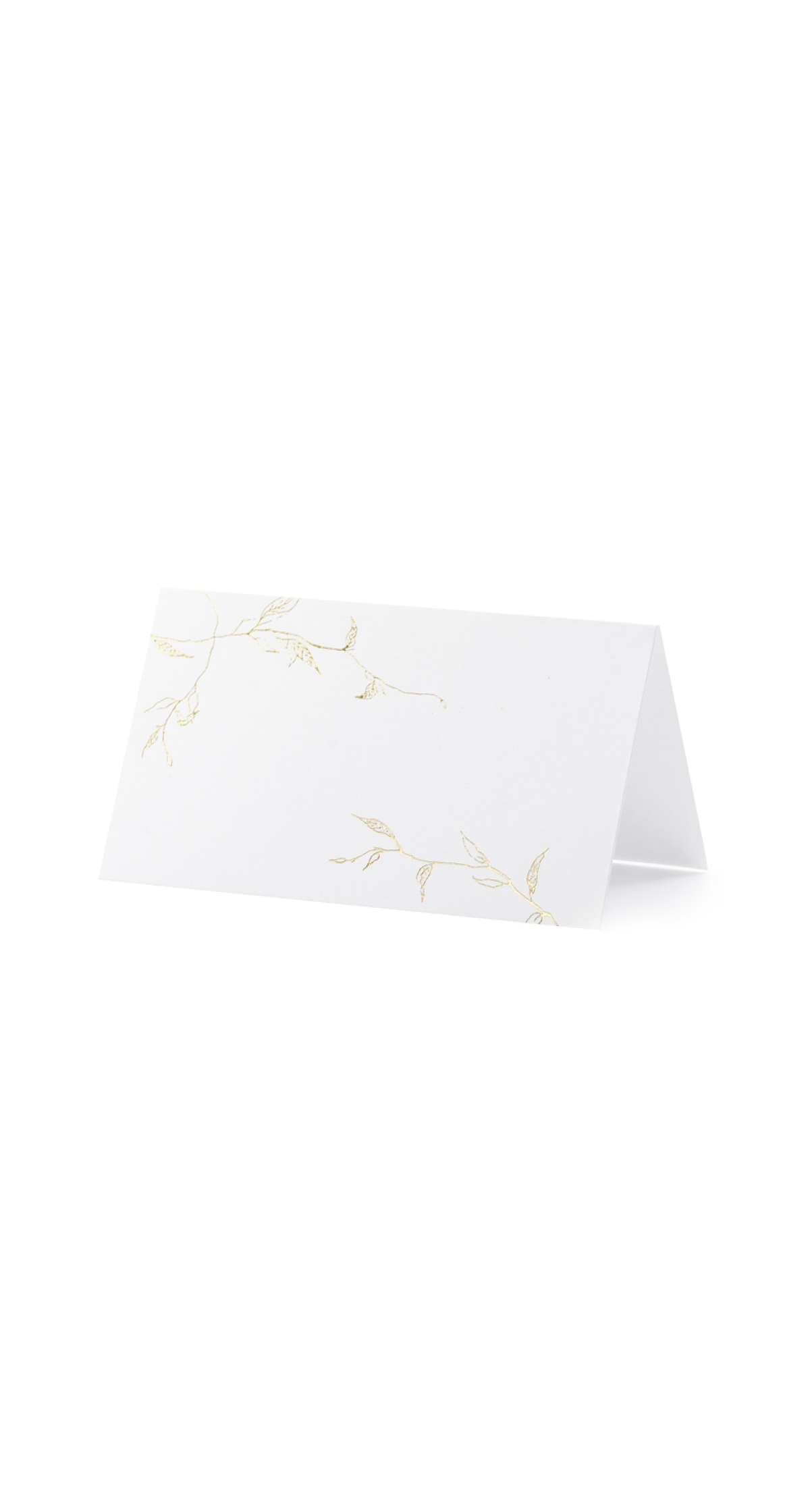 Place Cards - Branches Gold 9.5x5.5cm (1pk / 10pc)