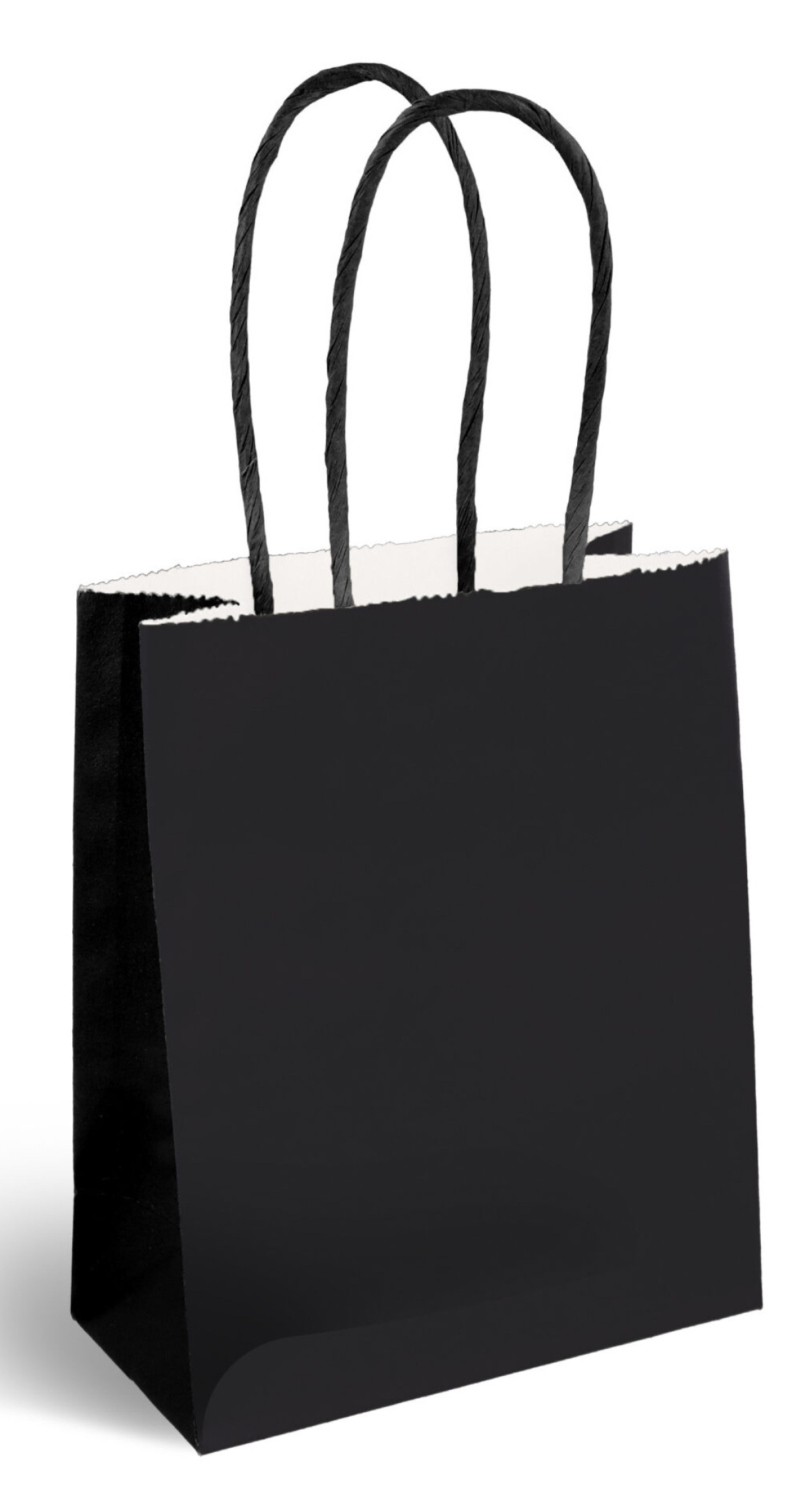 Party Paper Bag With Handles (120GSM) Black – 16x22x8cm