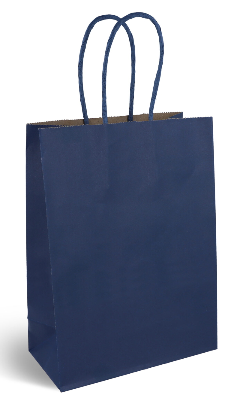 Party Paper Bag With Handles (120GSM) Navy Blue – 16x22x8cm