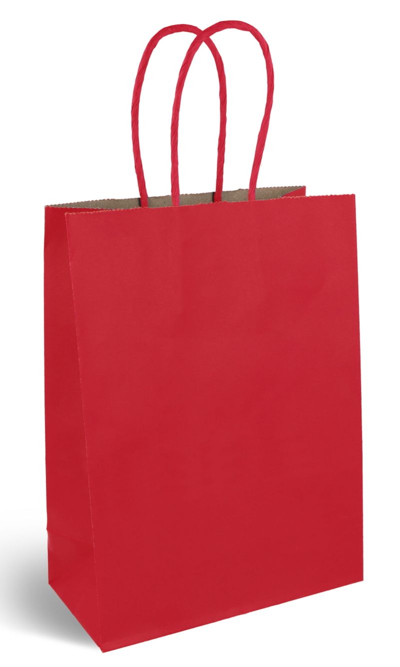 Party Paper Bag With Handles (120GSM) Dark Red – 16x22x8cm