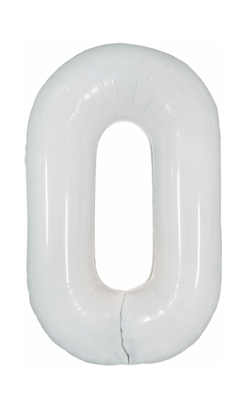 40 Inch Foil Balloon Number 0 - Lime Green