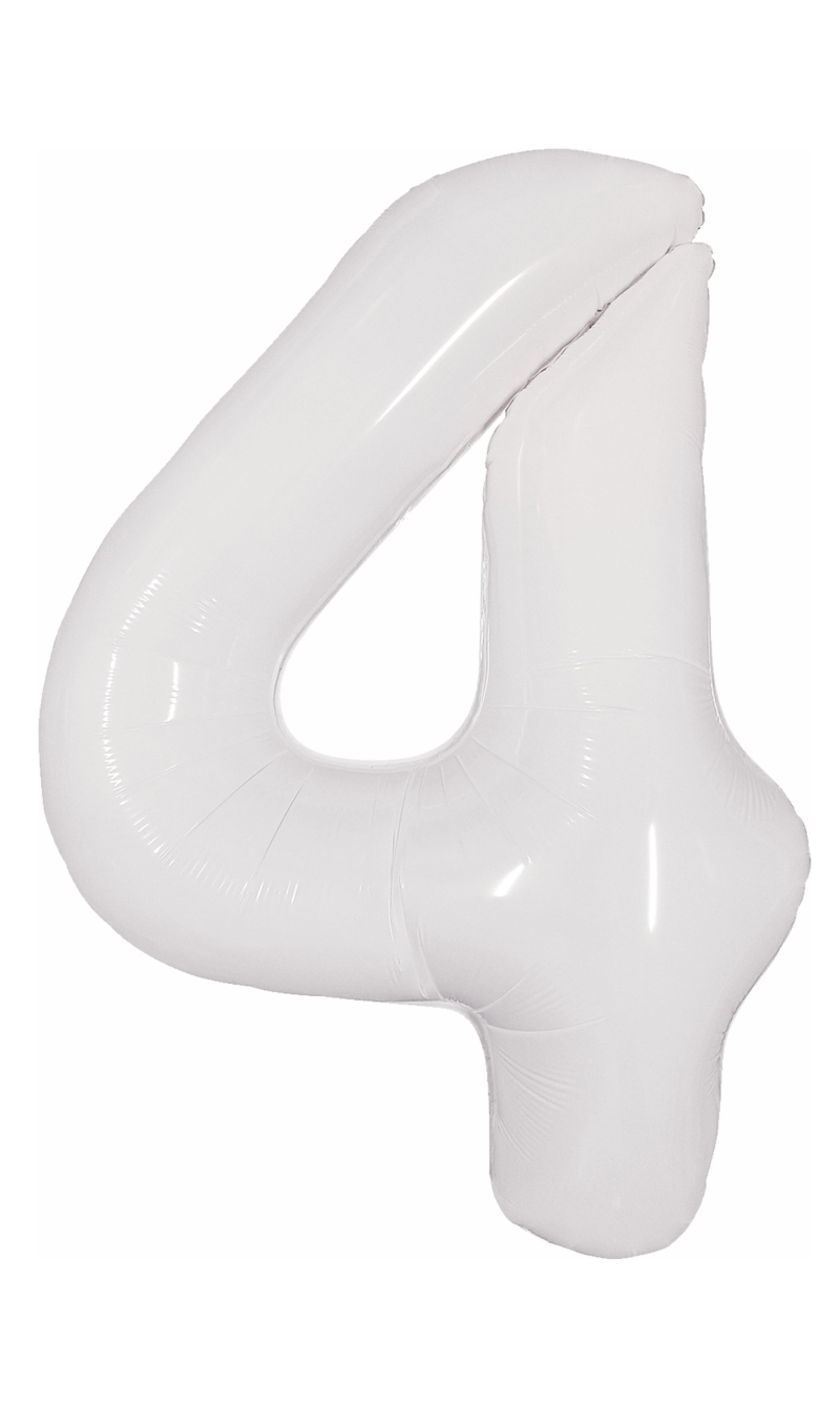 40 Inch Foil Balloon Number 4 - Lime Green